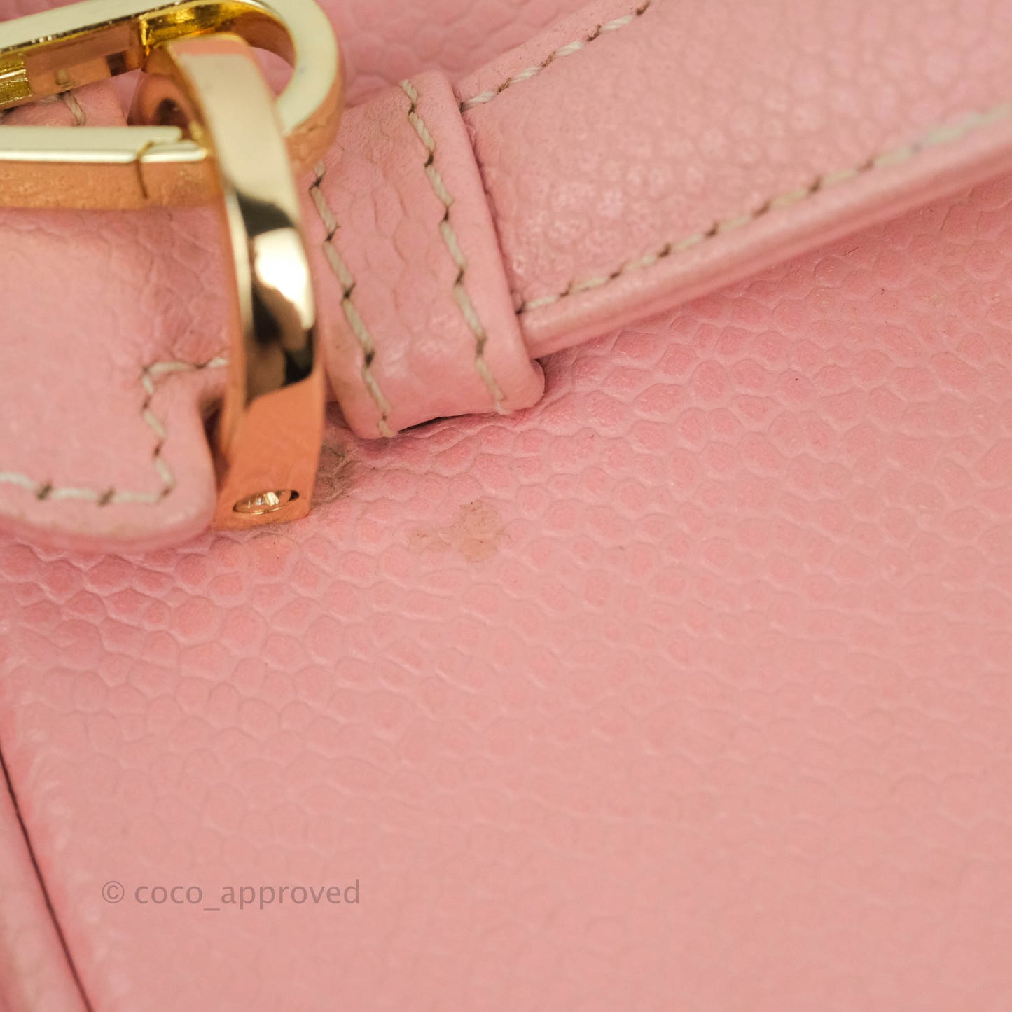 Chanel Vintage Vanity Case Pink Caviar Gold Hardware