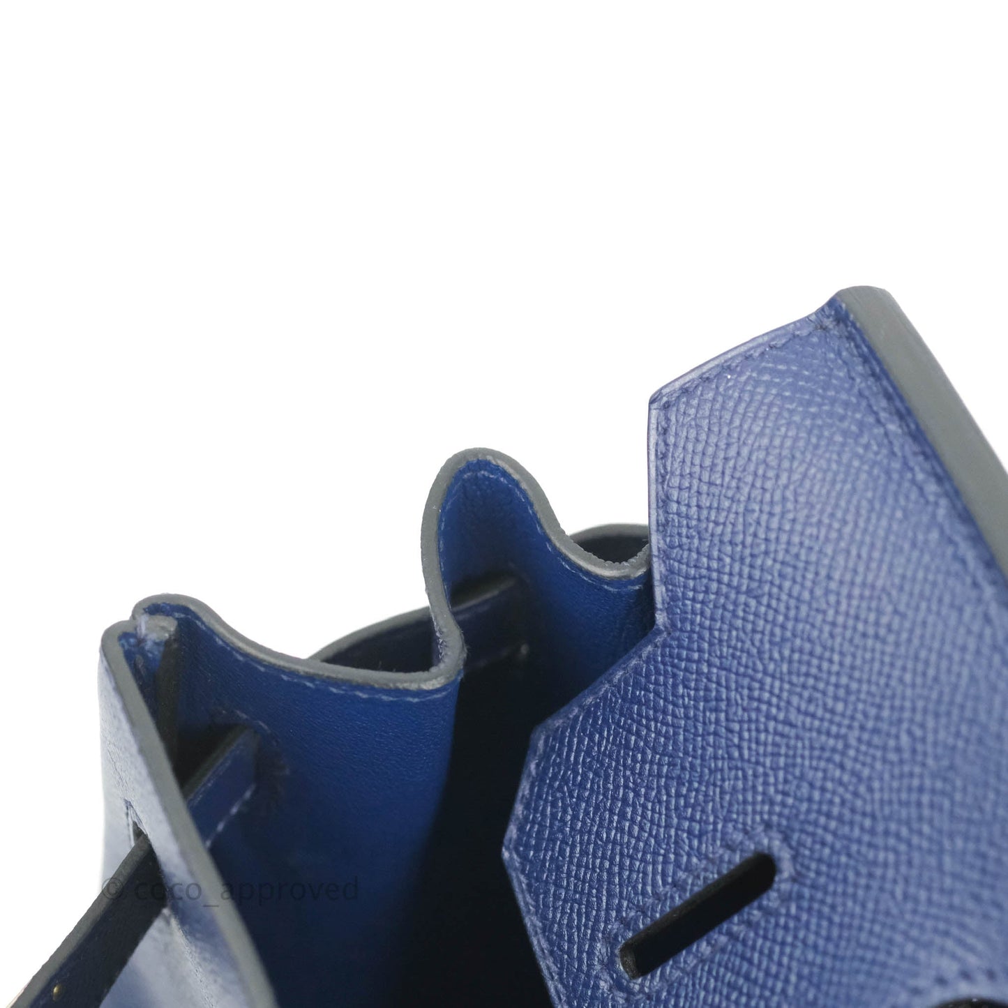 Hermès Birkin 30 Blue Sapphire Epsom Palladium Hardware