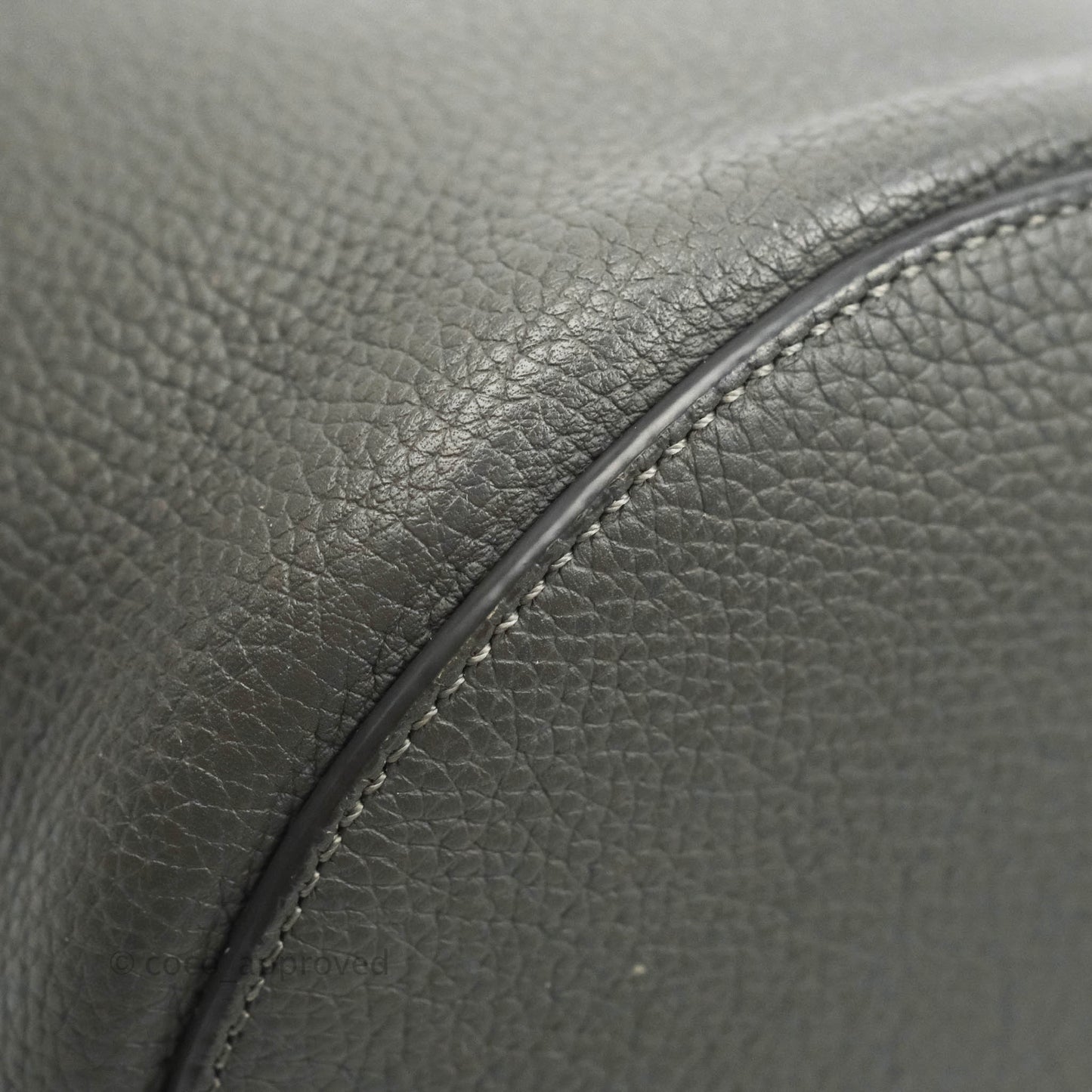 Celine Big Bag Nano Bucket Grey Grained Calfskin