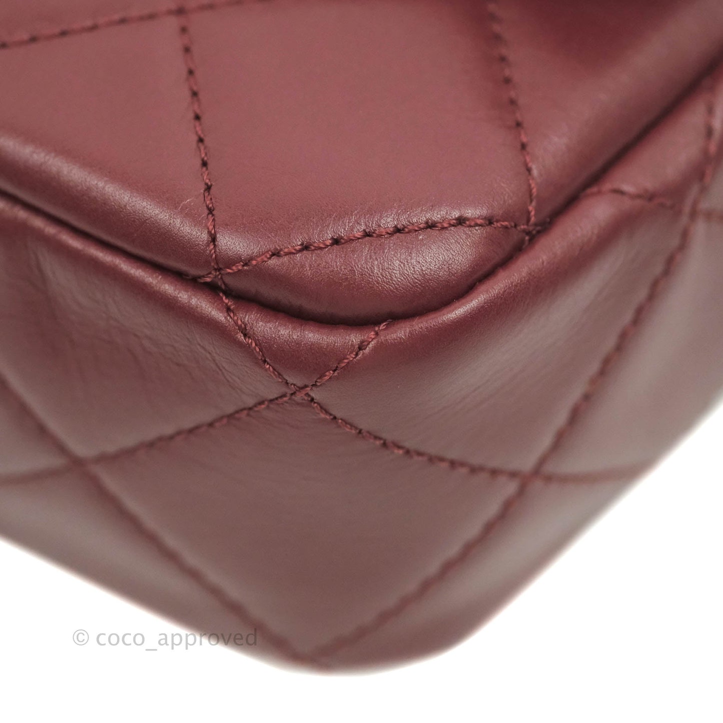 Chanel Quilted Small Crystal Pearls Flap Burgundy Calfskin Gold Hardware 20K