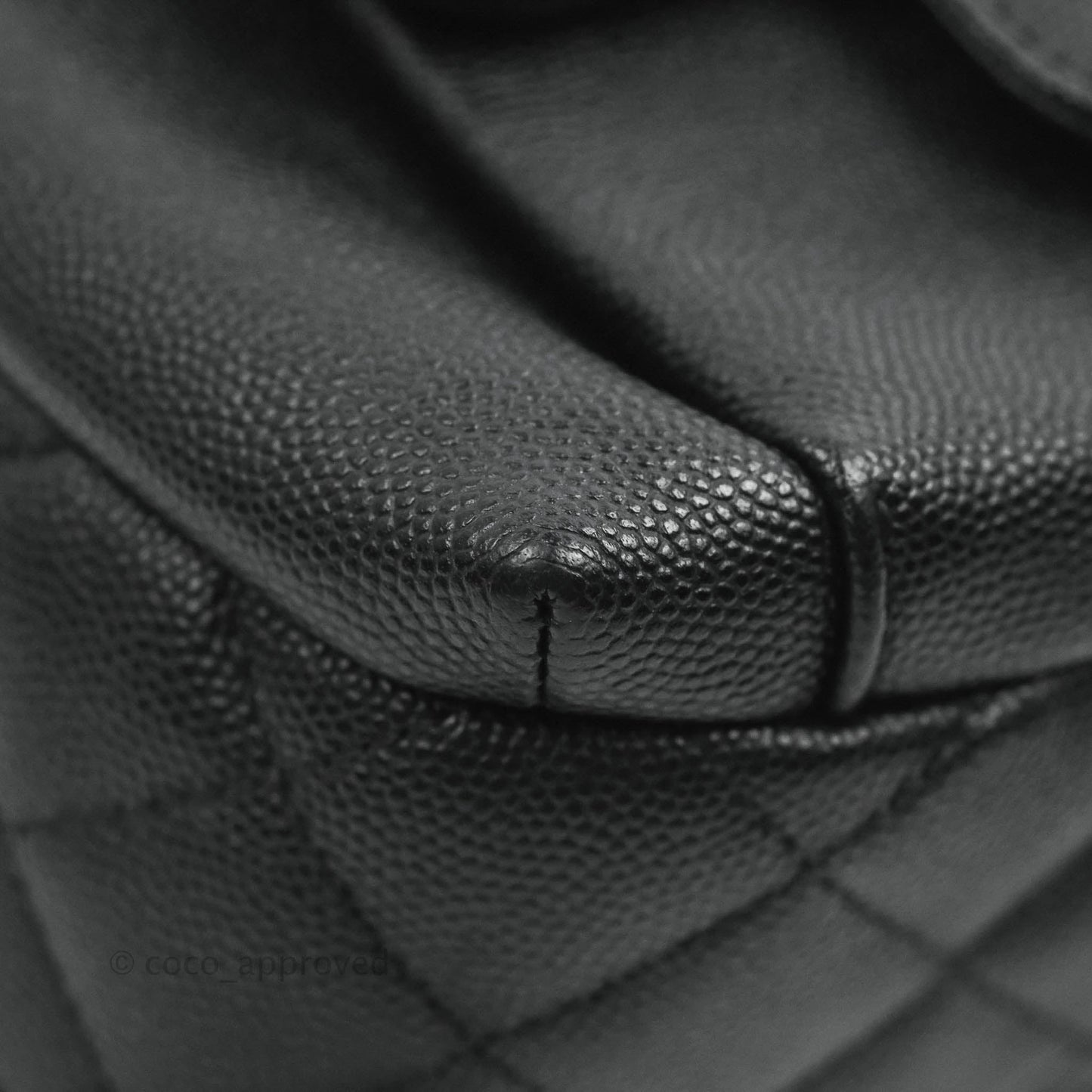 Chanel Quilted Small CC Day Backpack Black Caviar Gold Hardware