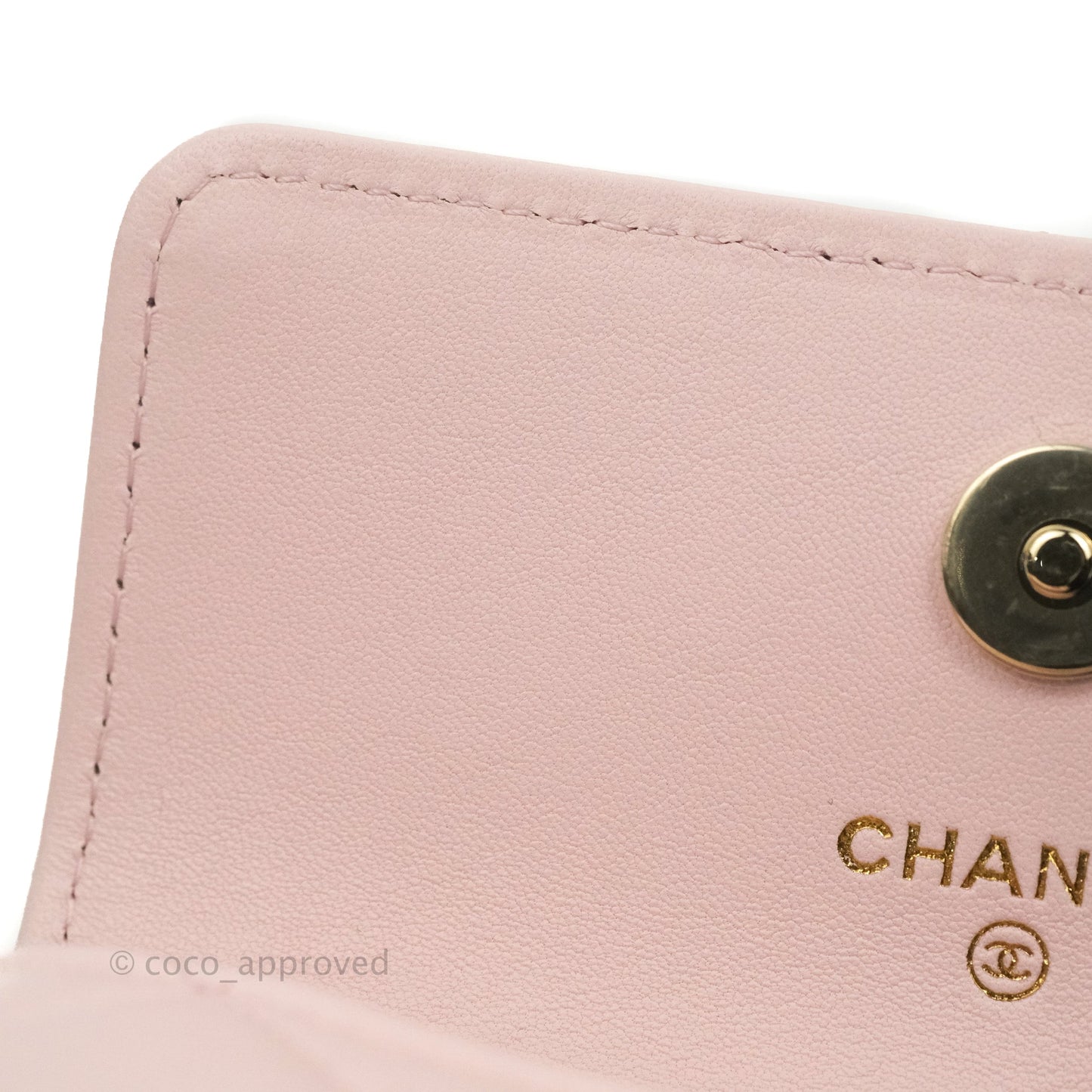 Chanel Mini Clutch With Chain Pink Lambskin Gold Hardware