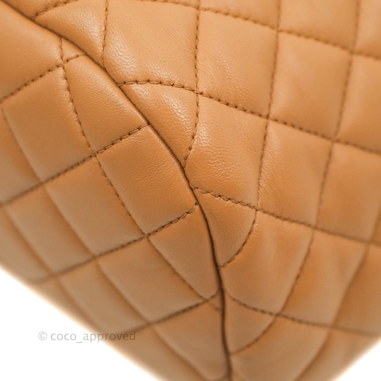 Chanel Quilted Small Urban Spirit Backpack Caramel Dark Beige Calfskin Gold Hardware