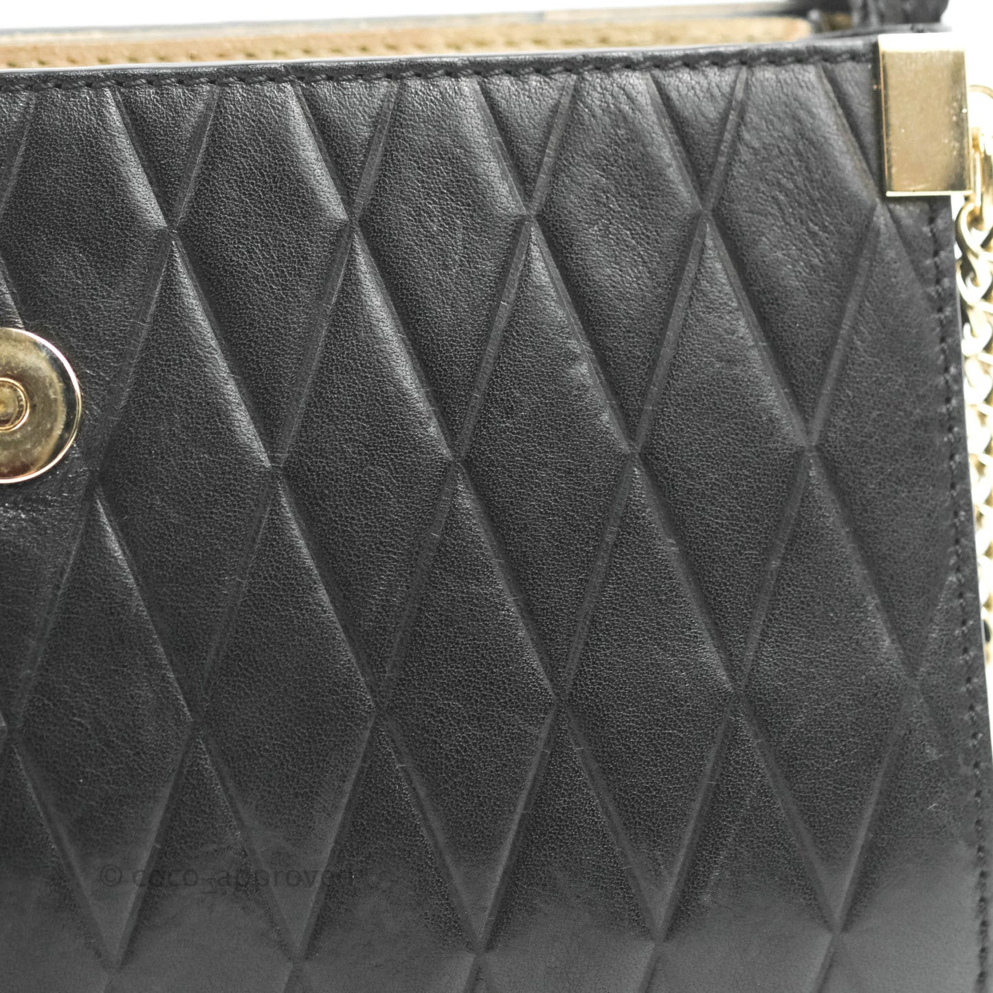 Chloe Small Faye Shoulder Bag Quilted Black Calfskin