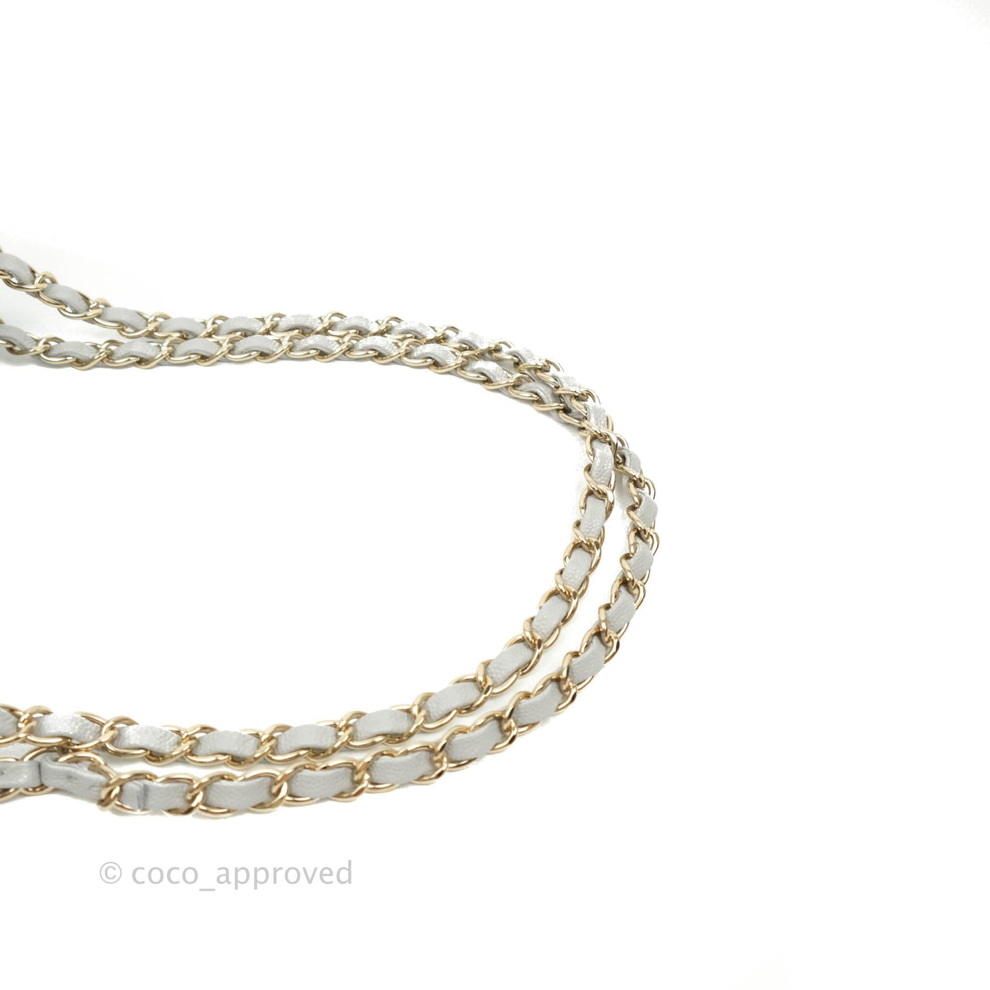 Chanel Small Classic Quilted Flap Grey Caviar Gold Hardware 21A