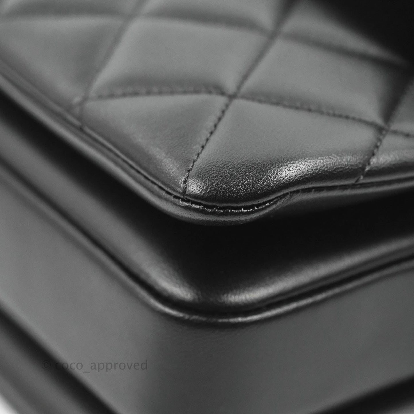 Chanel Small Trendy CC Black Lambskin Rose Gold Hardware 22C