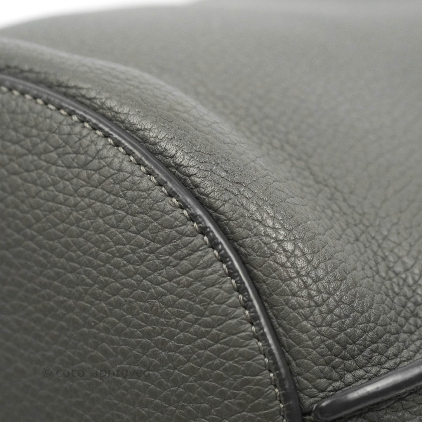 Celine Big Bag Nano Bucket Grey Grained Calfskin