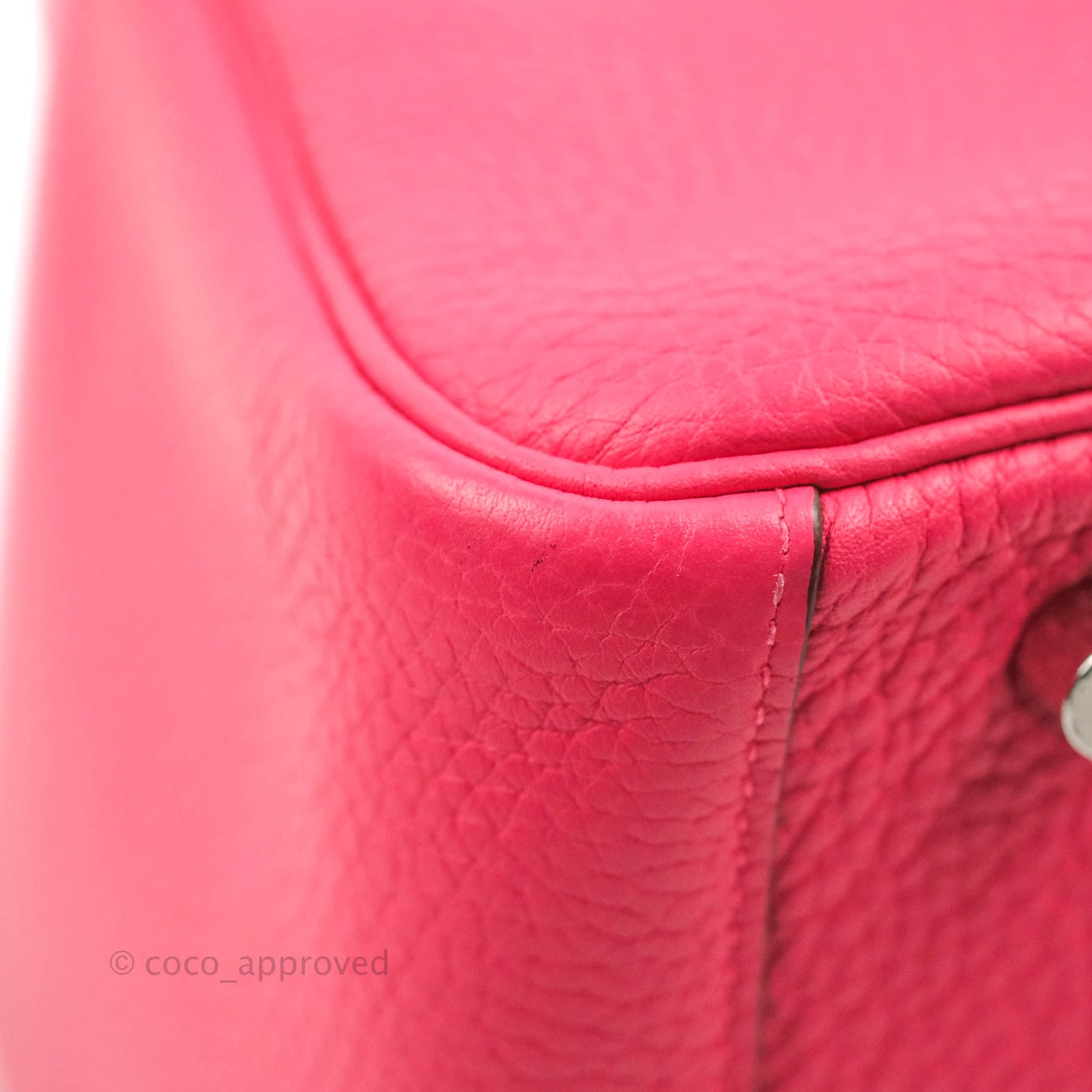 Hermès Lindy 30 Rose Extreme Clemence Palladium Hardware