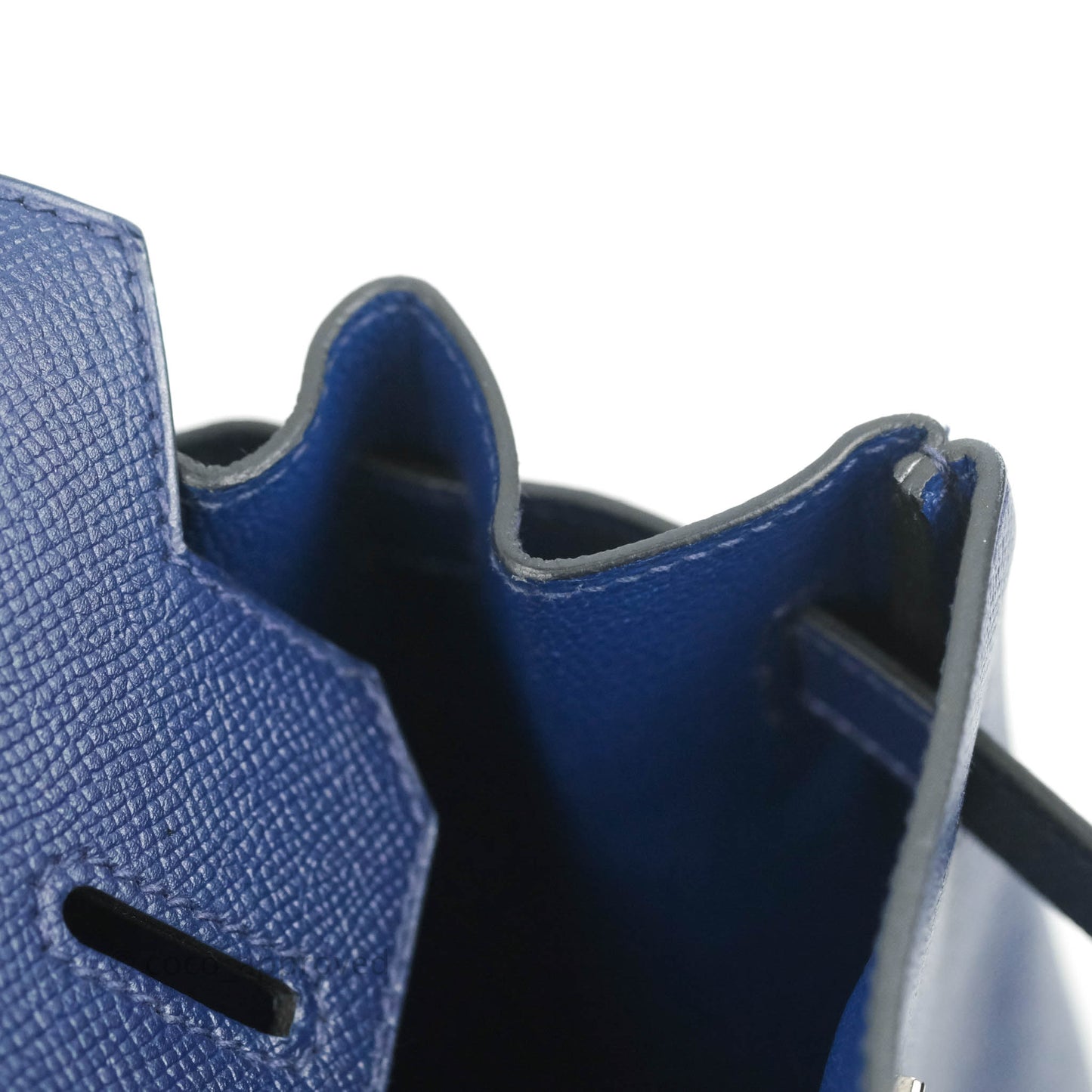Hermès Birkin 30 Blue Sapphire Epsom Palladium Hardware