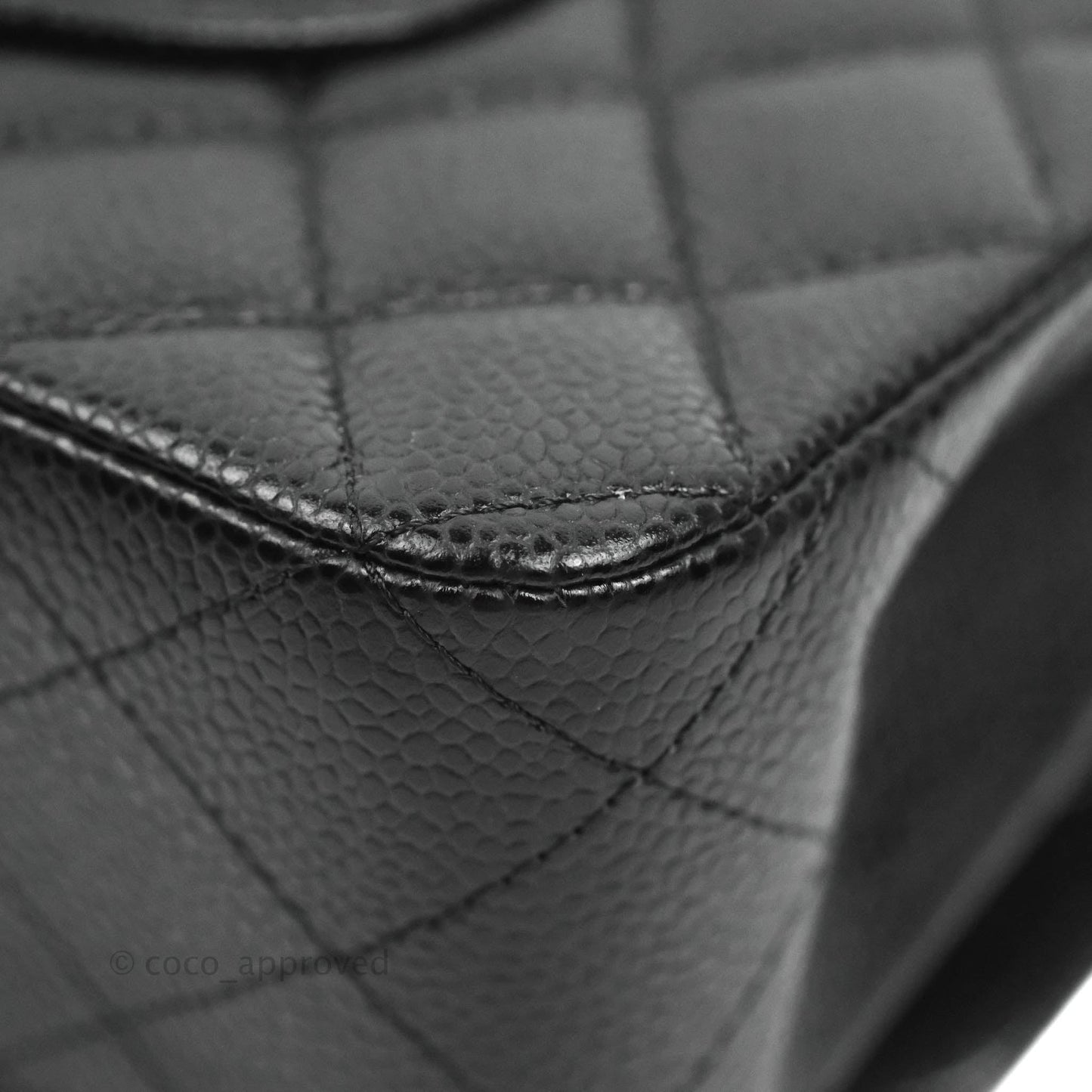 Chanel Medium Classic Quilted Flap Black Caviar Gold Hardware
