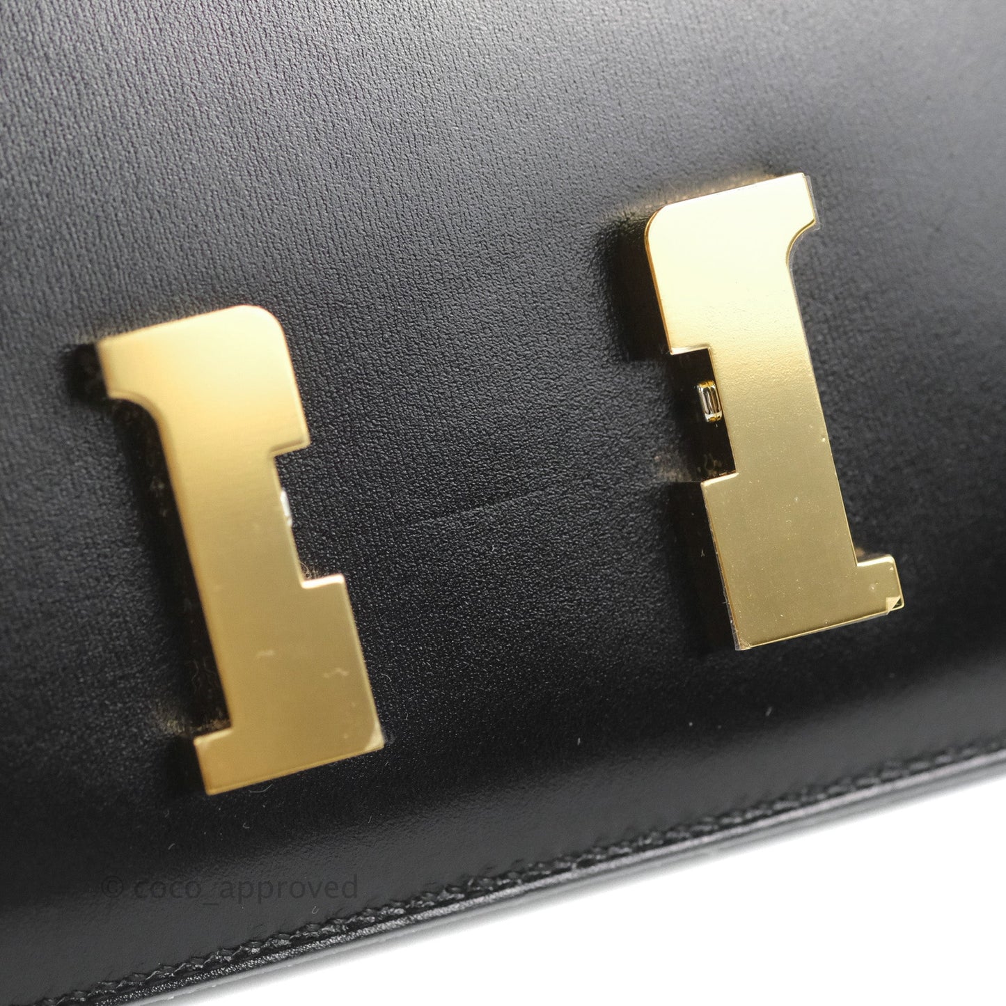 Hermès Constance Mini 18cm Black Box Leather Gold Hardware
