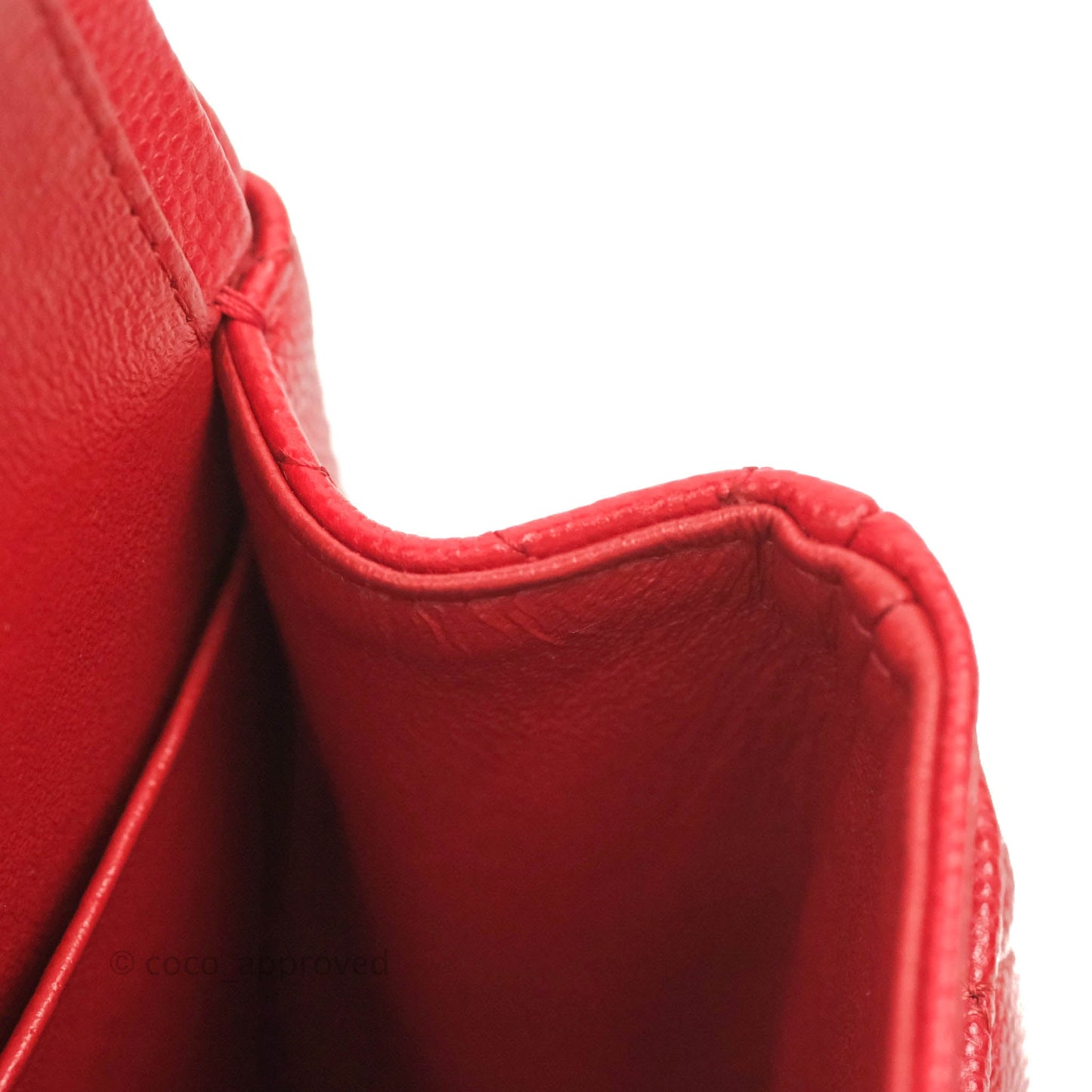 Chanel Classic Small S/M Flap Red Caviar Gold Hardware