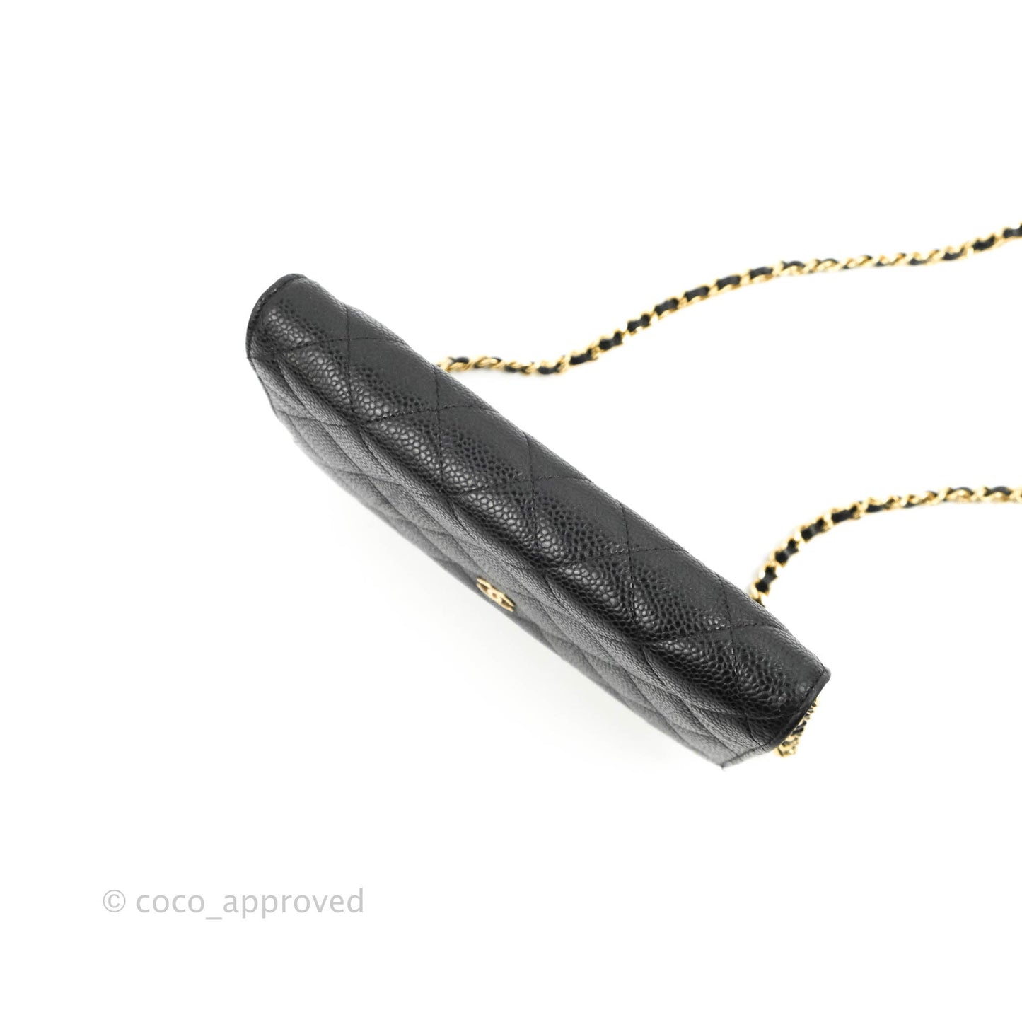 Chanel Quilted Classic WOC Black Caviar Gold Hardware