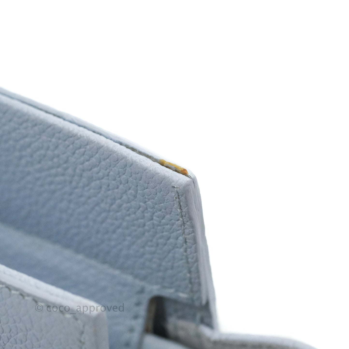 Saint Laurent Small Cabas Rive Gauche Bag Grained Calfskin Baby Blue Silver Hardware