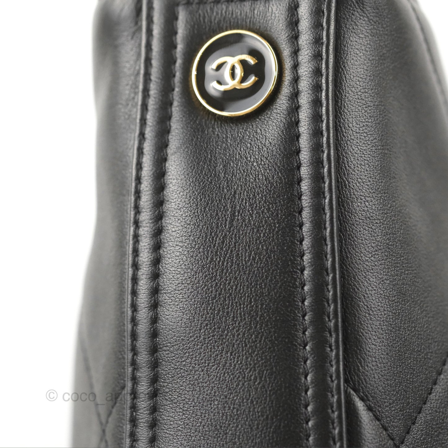 Chanel Large Stitched Easy Mood Hobo Black Calfskin