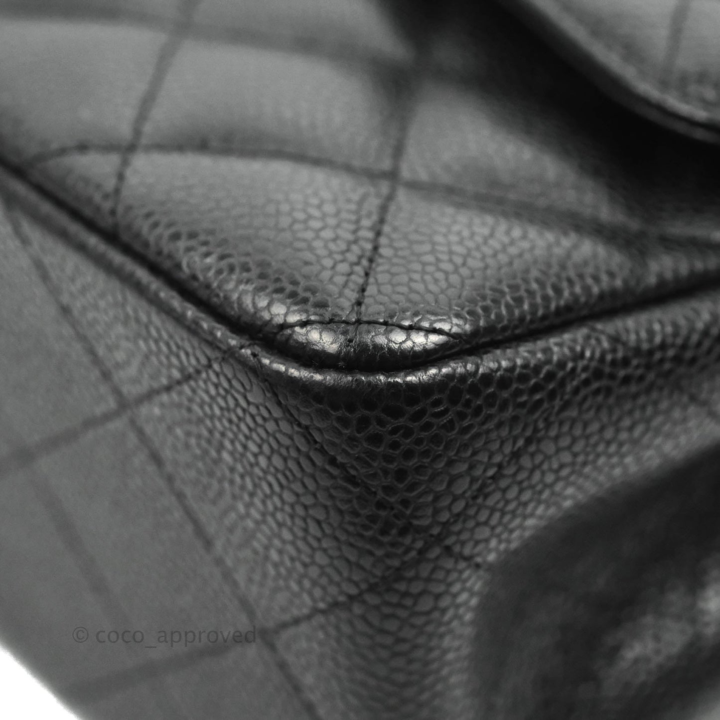 Chanel Classic Jumbo Double Flap Black Caviar Silver Hardware⁣⁣