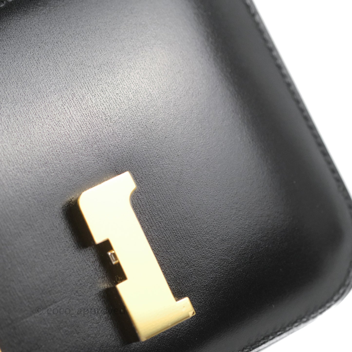 Hermès Constance Mini 18cm Black Box Leather Gold Hardware