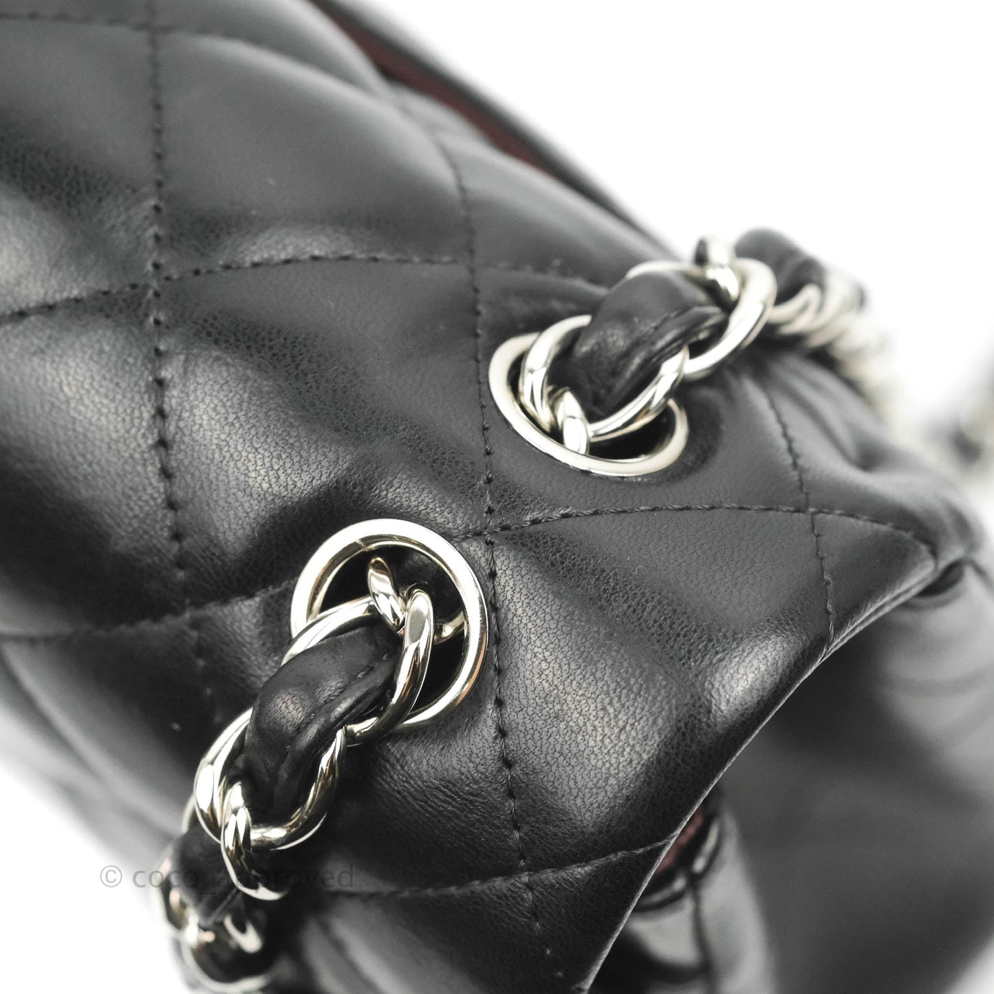 Chanel Jumbo Double Flap Black Lambskin Silver Hardware⁣⁣