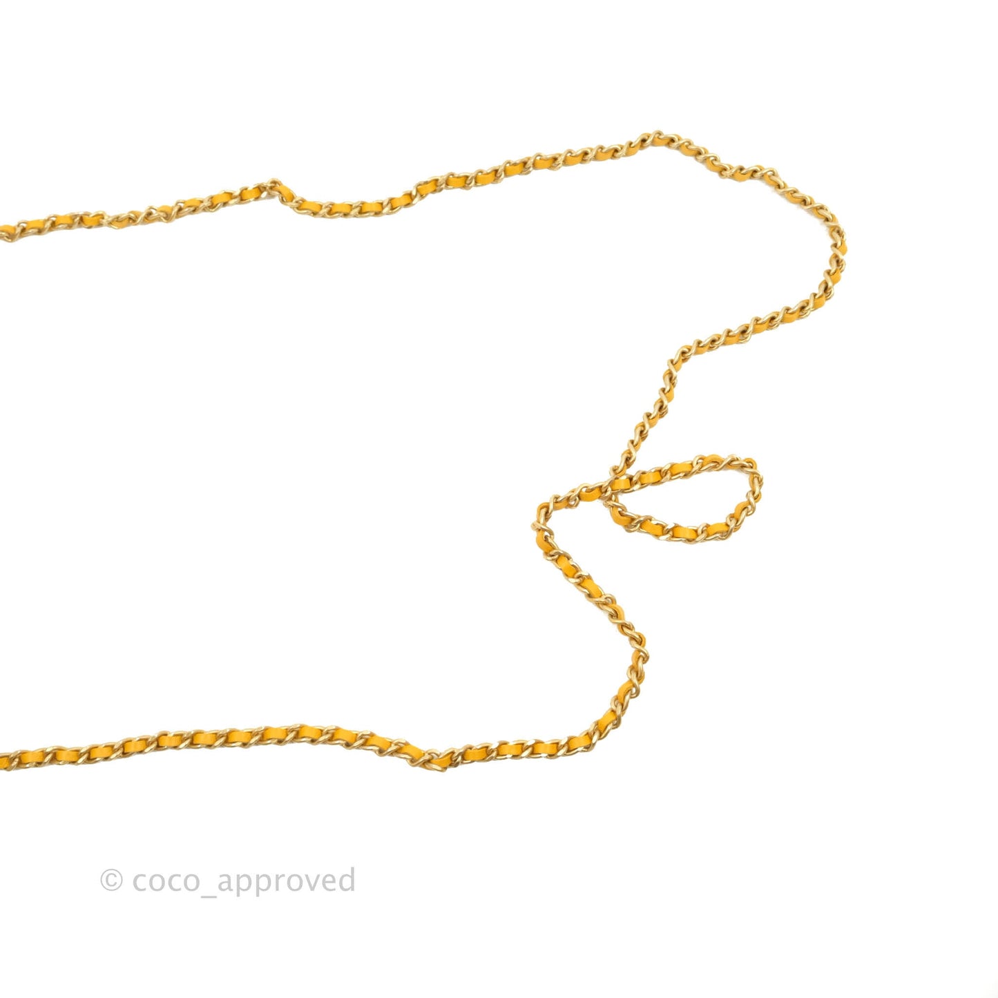 Chanel Quilted Classic Chain Around WOC Yellow Lambskin Aged Gold Hardware