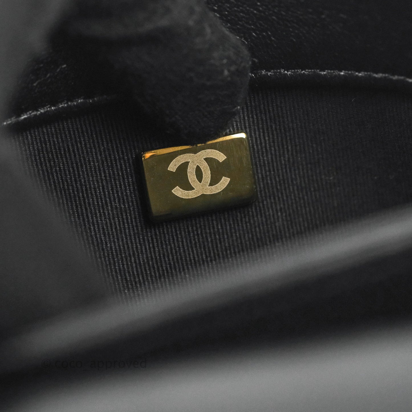 Chanel Small Flap Bag Black Lambskin Aged Gold Hardware 22-23FW