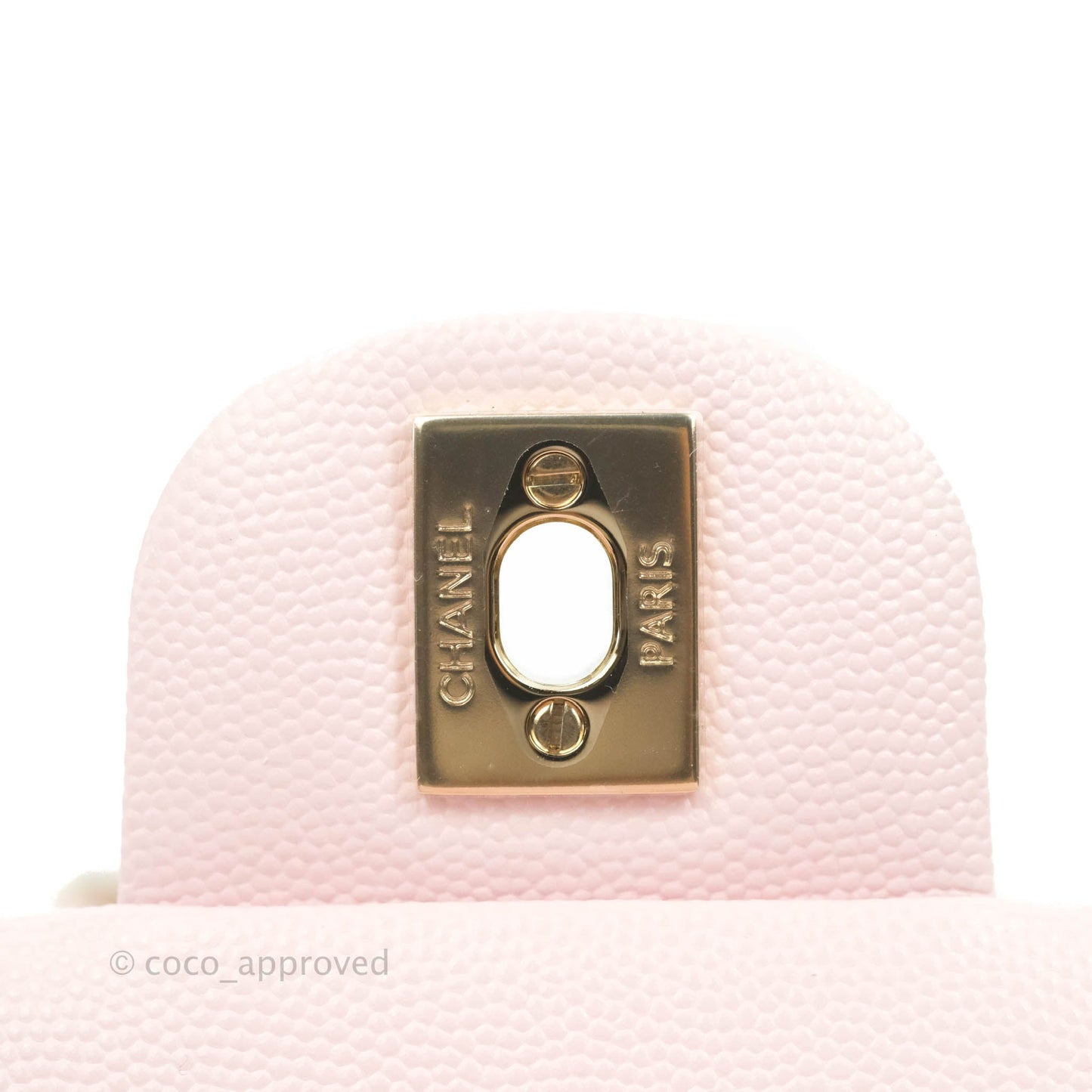 Chanel Classic M/L Medium Flap Quilted Pink Caviar Gold Hardware 22P