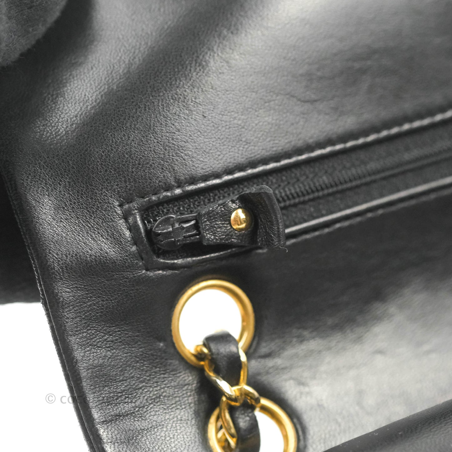 Chanel Classic Vintage Small Flap Black Lambskin 24K Gold Hardware