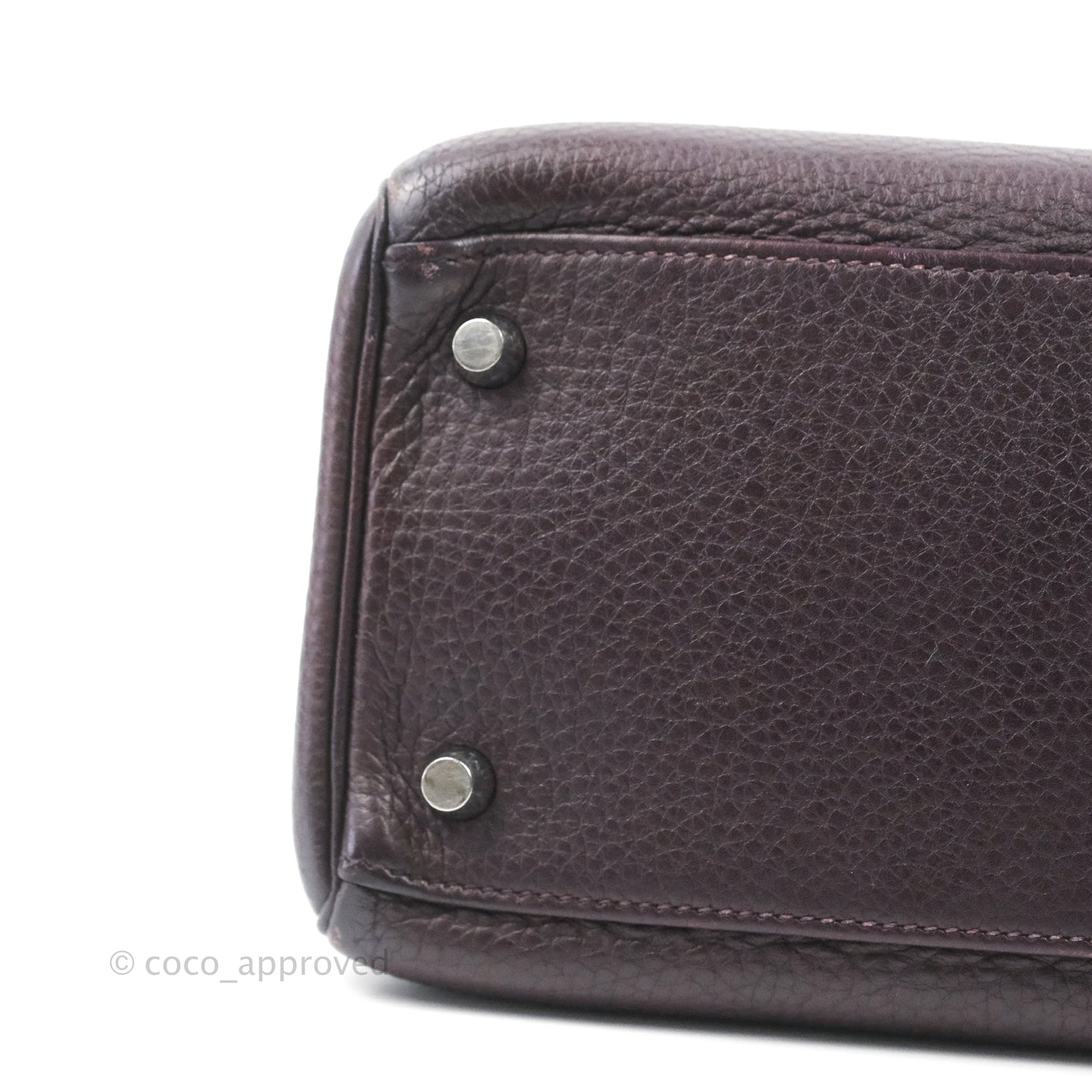 Hermès Retourne Kelly 28 Raisin TPM Palladium Hardware