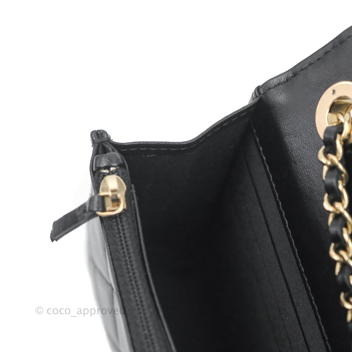 Chanel Trendy CC WOC Black Lambskin Gold Hardware