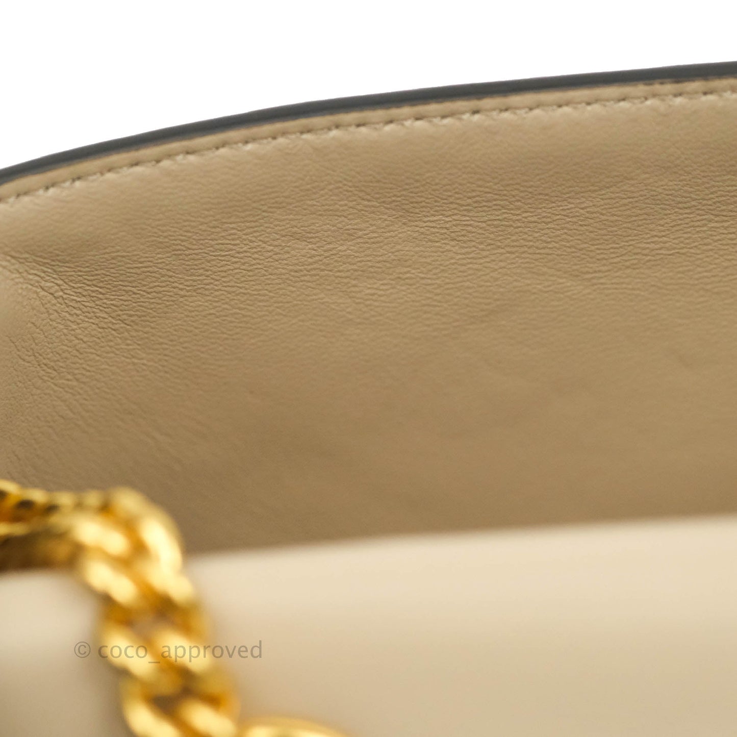Fendi Baguette Chain Midi Light Grey Lambskin Bag