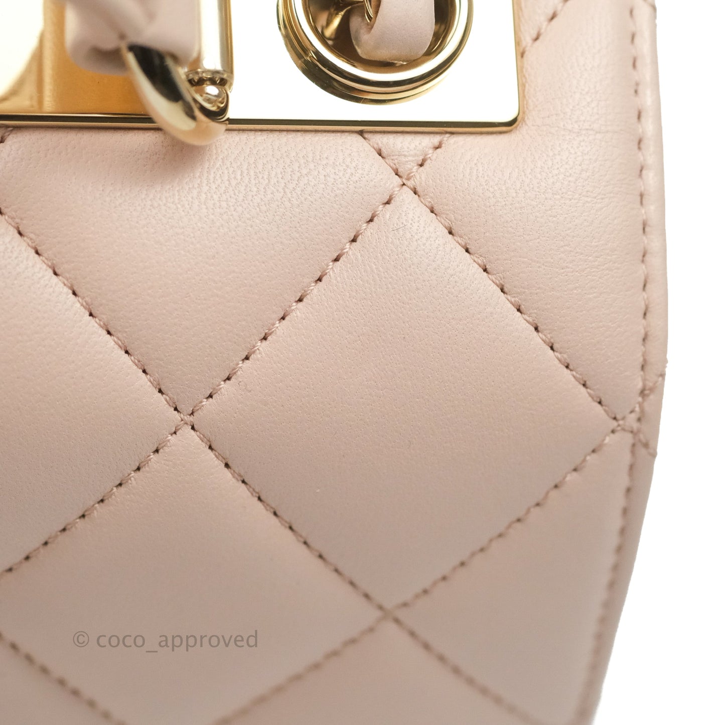 Chanel Small Trendy CC Light Pink Lambskin Gold Hardware