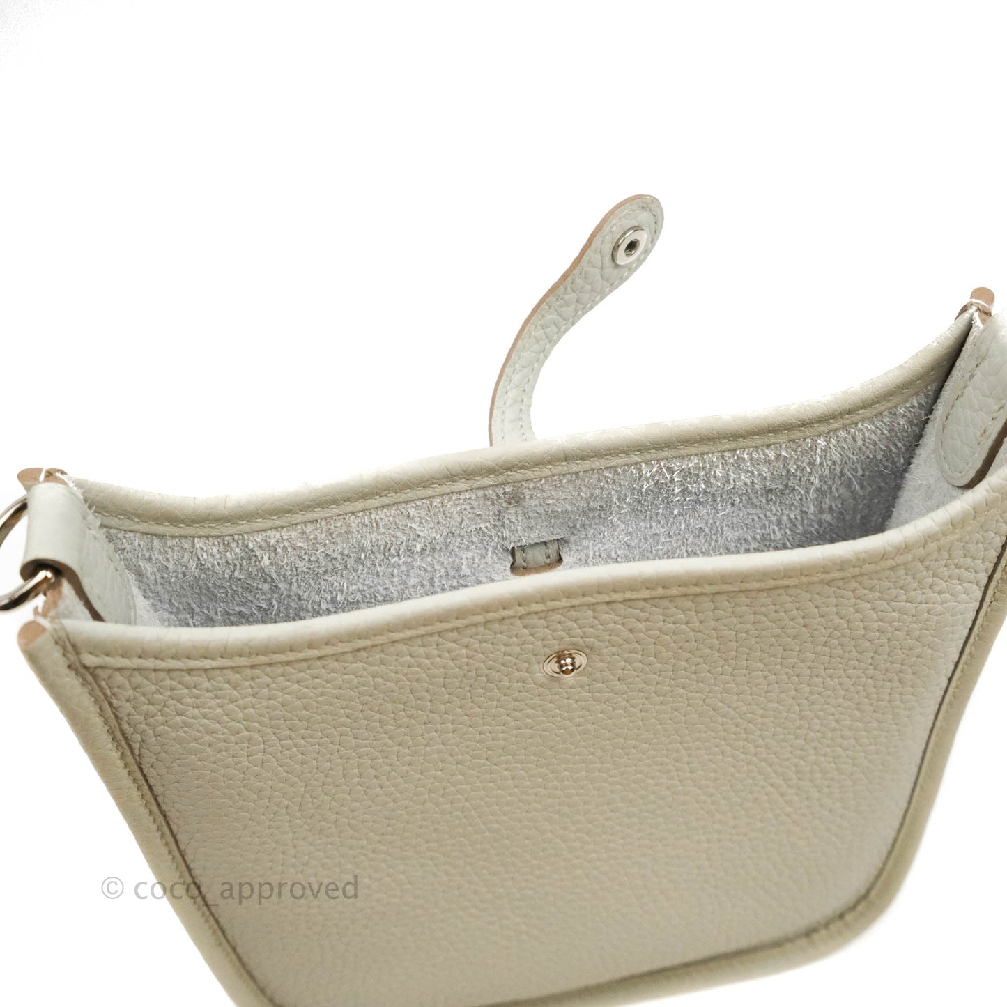 Hermès Mini Evelyne 16 Bleu Pal/ Gris Etain Amazone Palladium Hardware