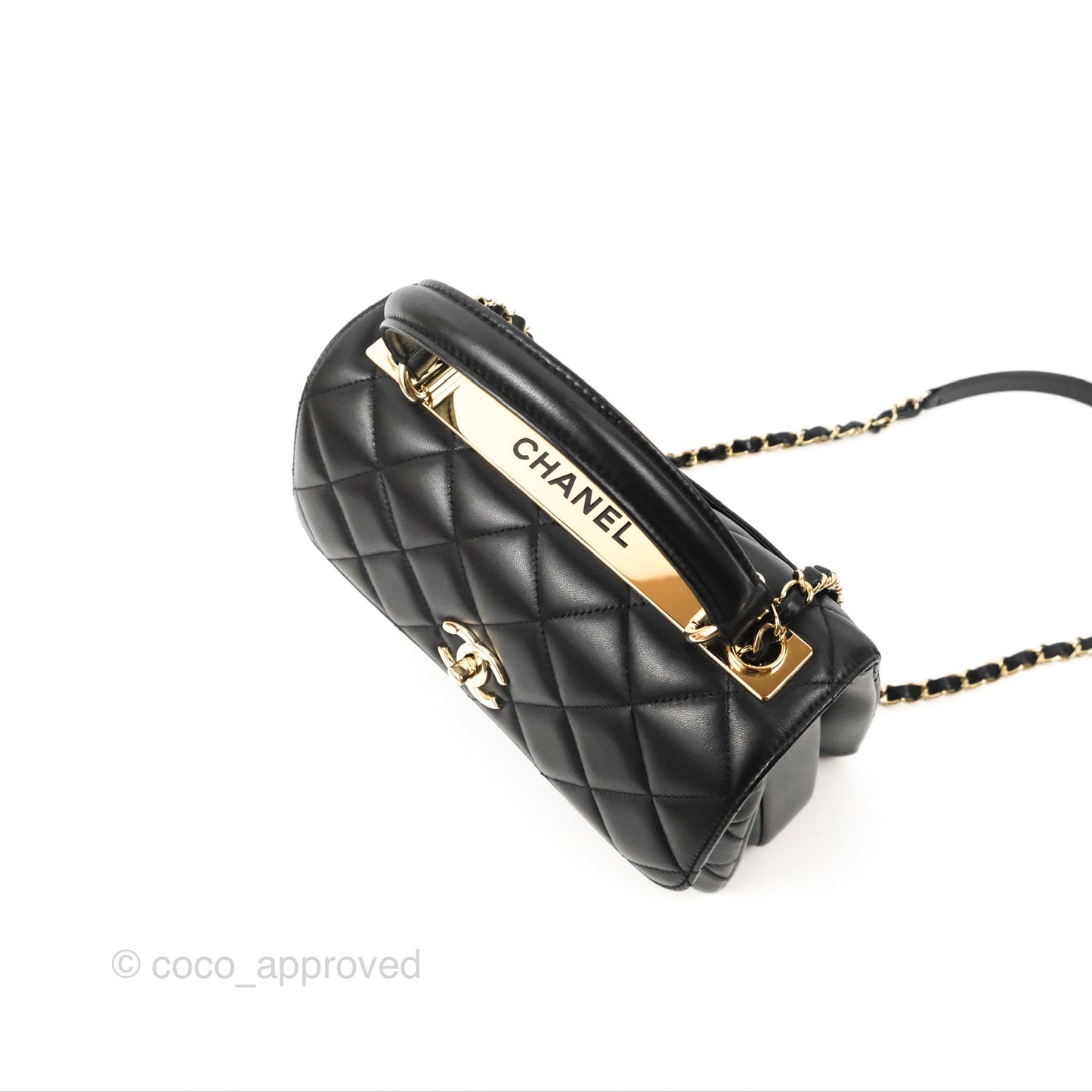 Chanel Trendy CC Small Black Lambskin Gold Hardware
