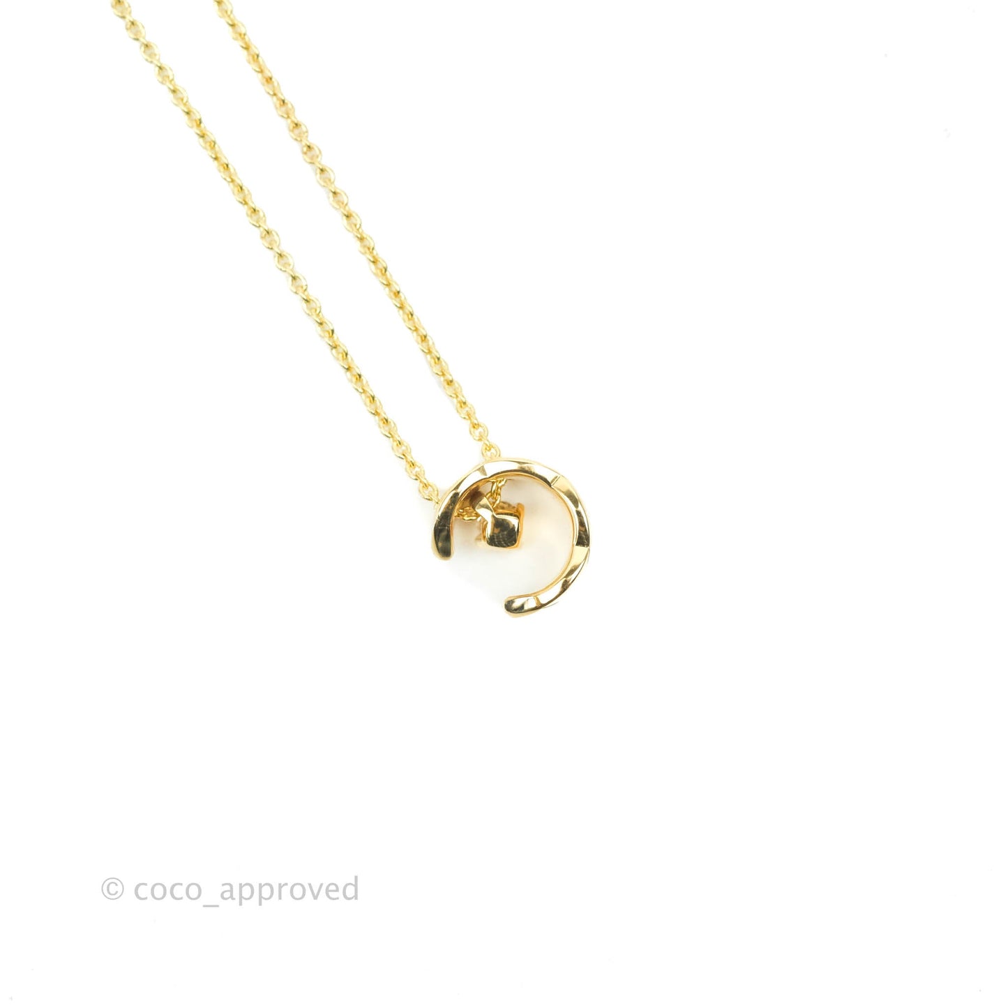 Chanel Coco Crush Diamond Necklace Yellow Gold
