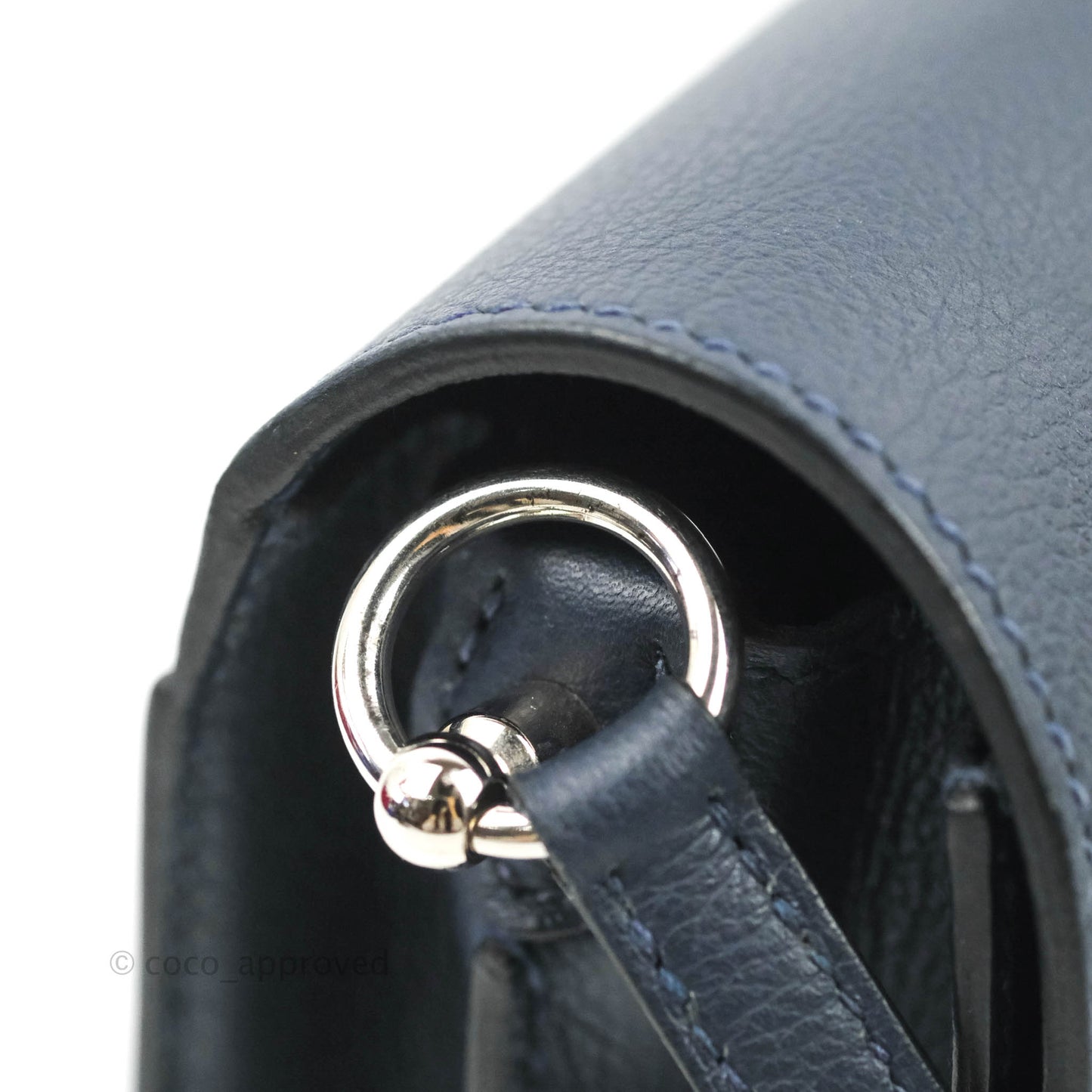 Hermès Roulis Mini 18 Bleu Nuit Evercolor Palladium Hardware