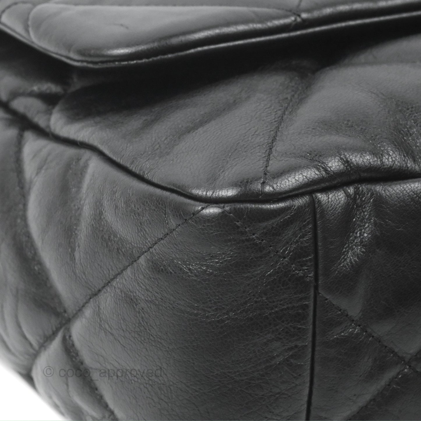Chanel 19 Maxi Flap Bag Black Goatskin Mixed Hardware