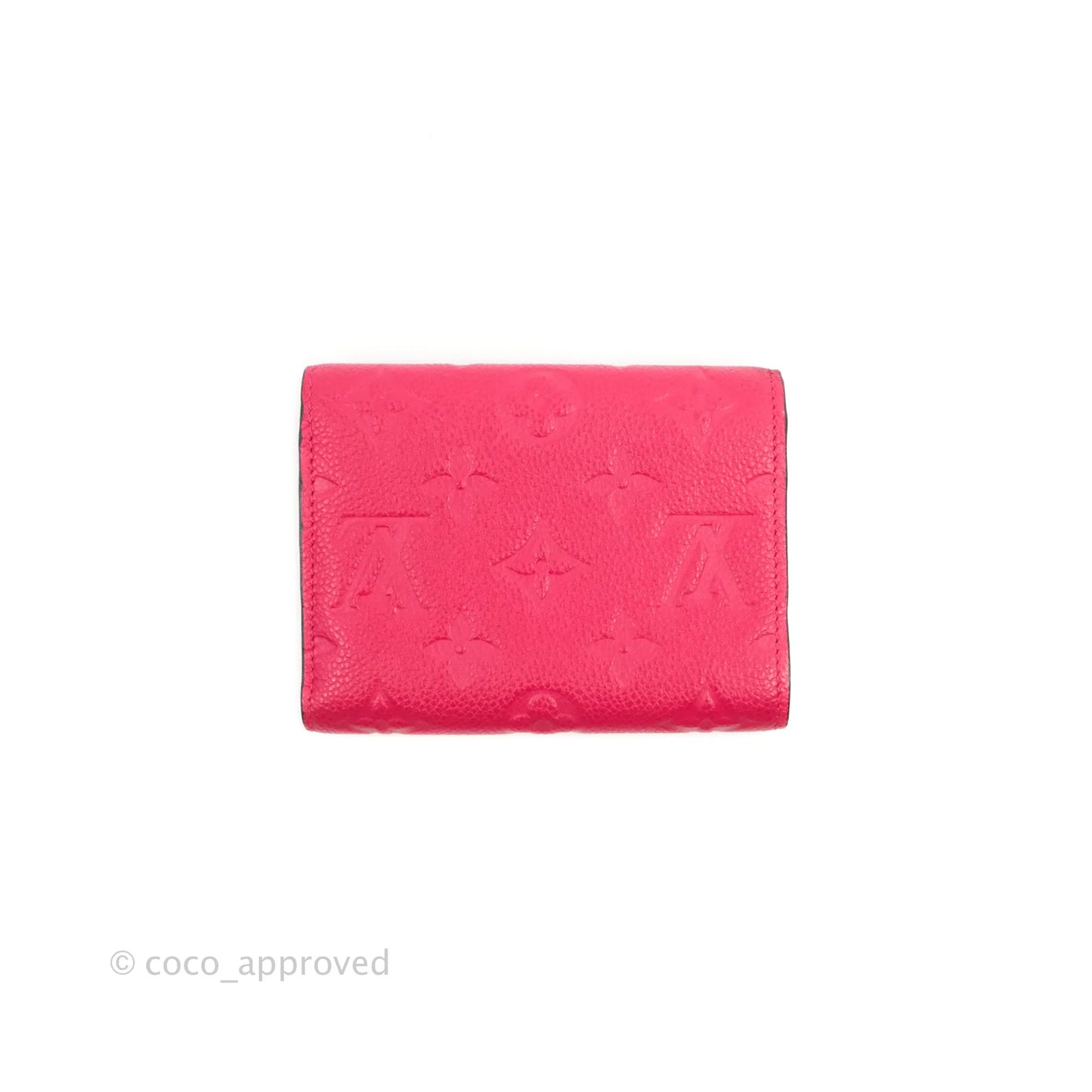 Louis Vuitton Victorine Empreinte Monogram Wallet Dark Pink