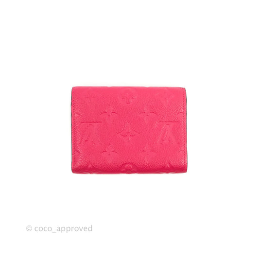 Louis Vuitton Victorine Empreinte Monogram Wallet Dark Pink