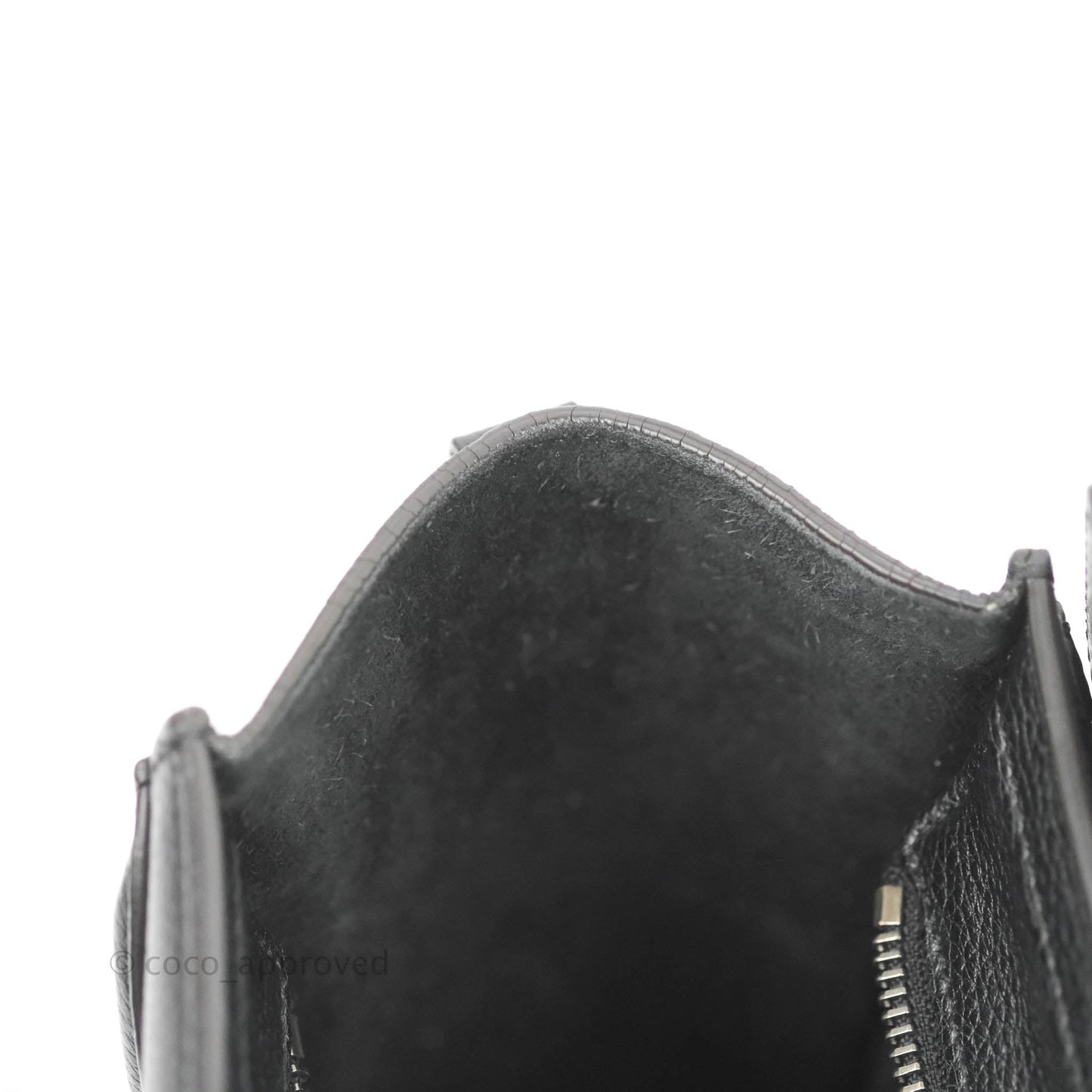 Celine Nano Luggage Black Drummed Calfskin Silver Hardware