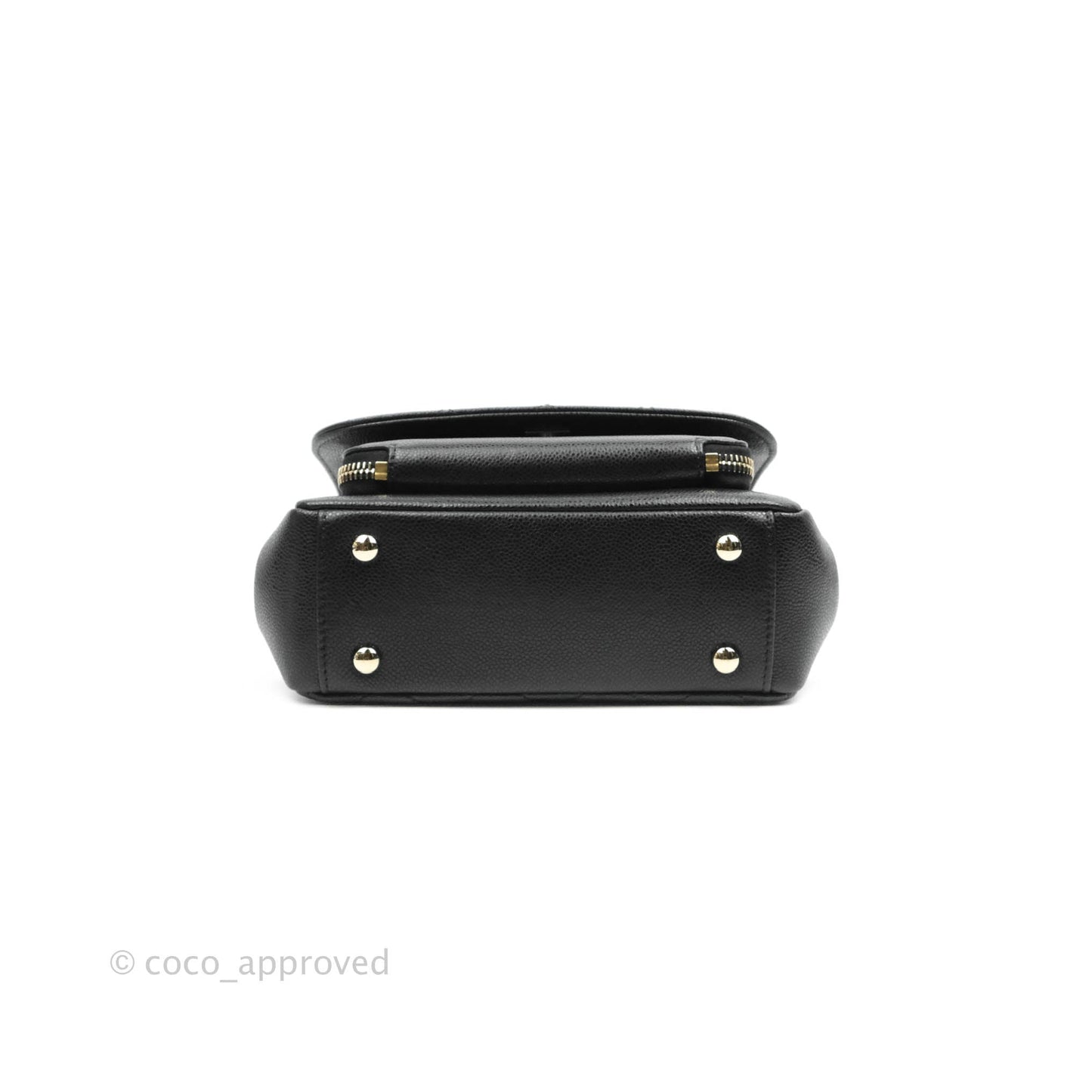 Chanel Small Business Affinity Flap Bag Black Caviar Gold Hardware