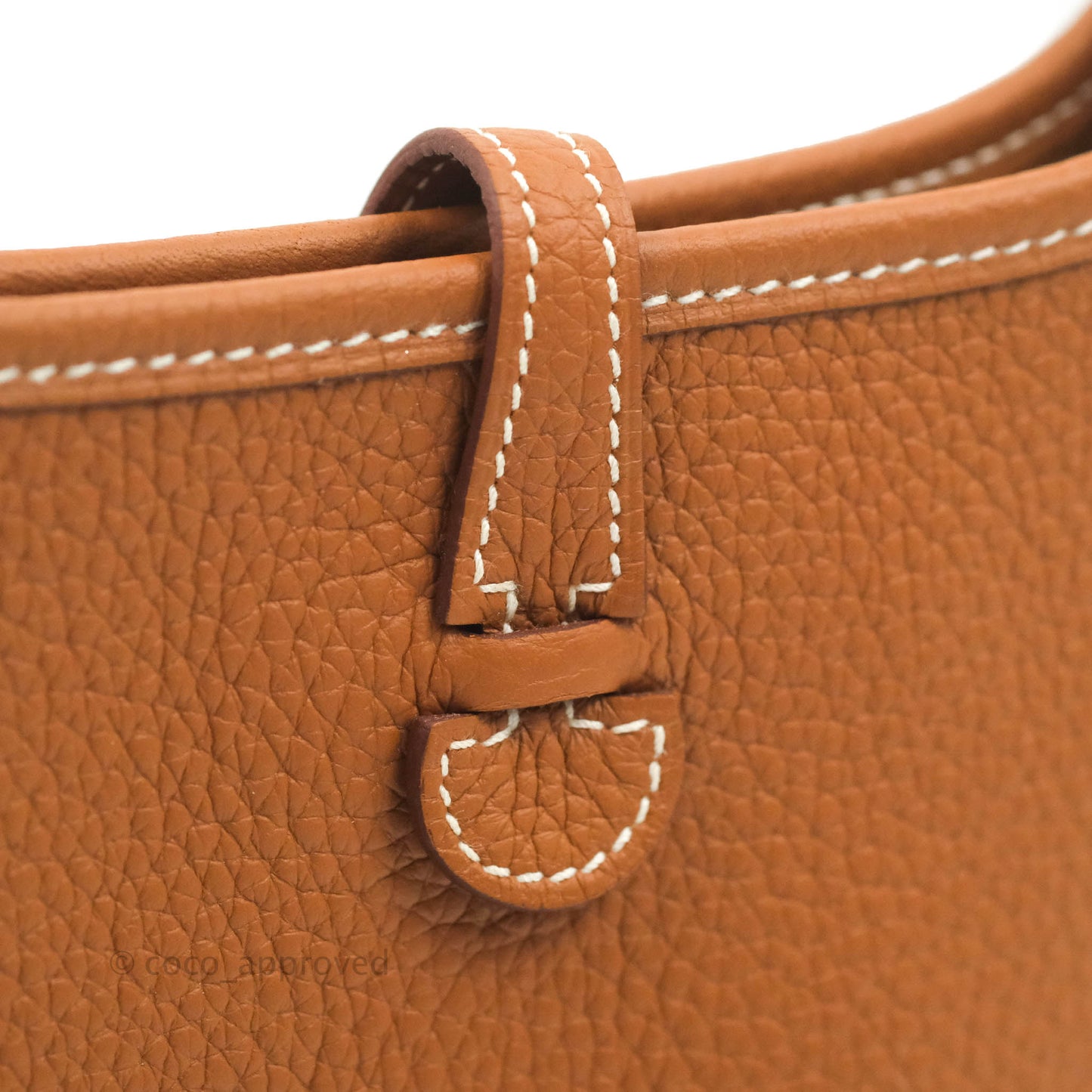 Hermès Mini Evelyne 16 Gold Clemence Palladium Hardware