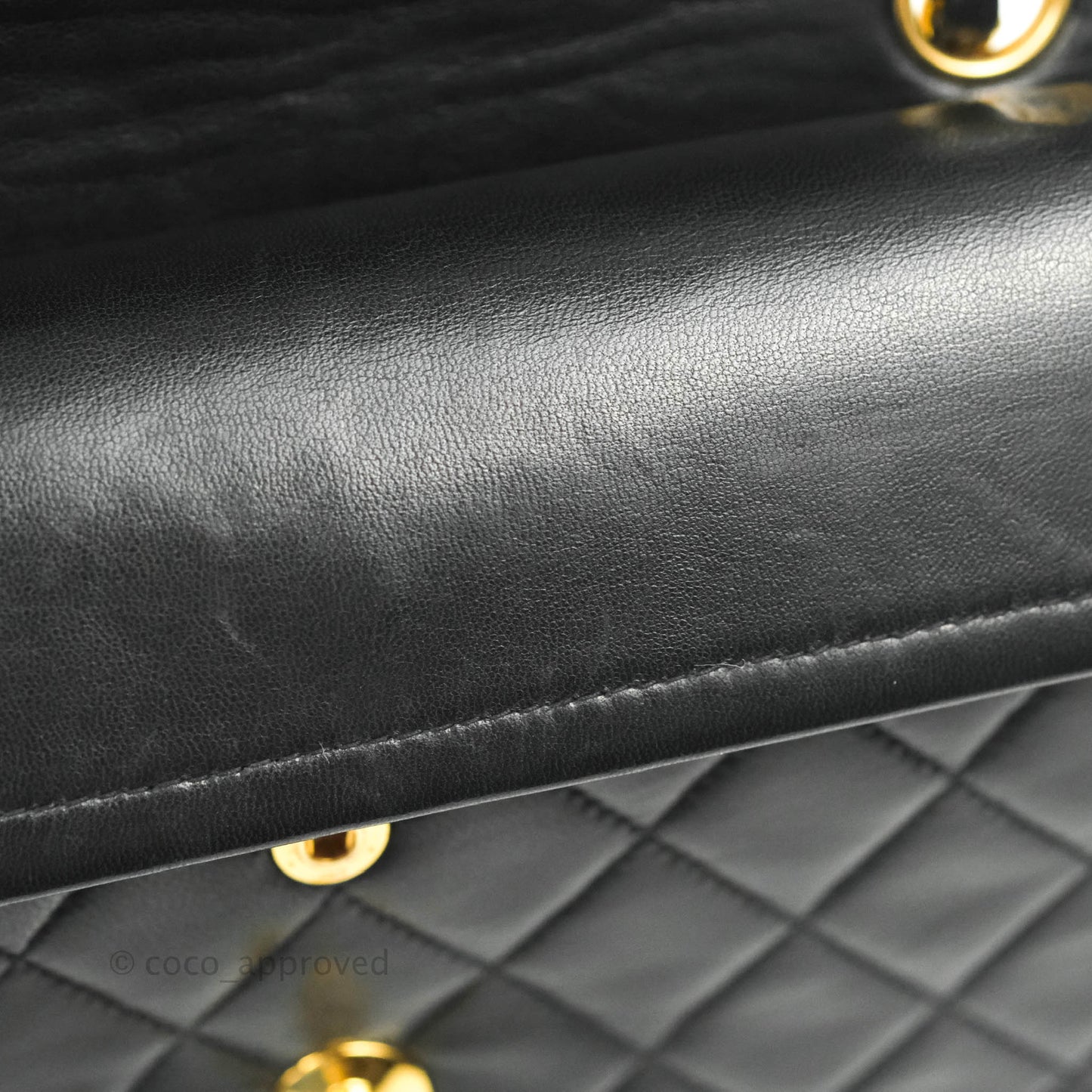 Chanel Classic Vintage Small S/M Flap Black Lambskin 24K Gold Hardware