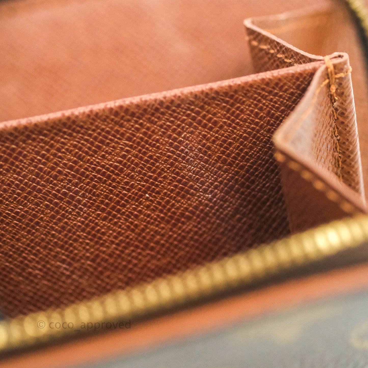 Louis Vuitton Vintage Monogram Canvas Wallet Brown