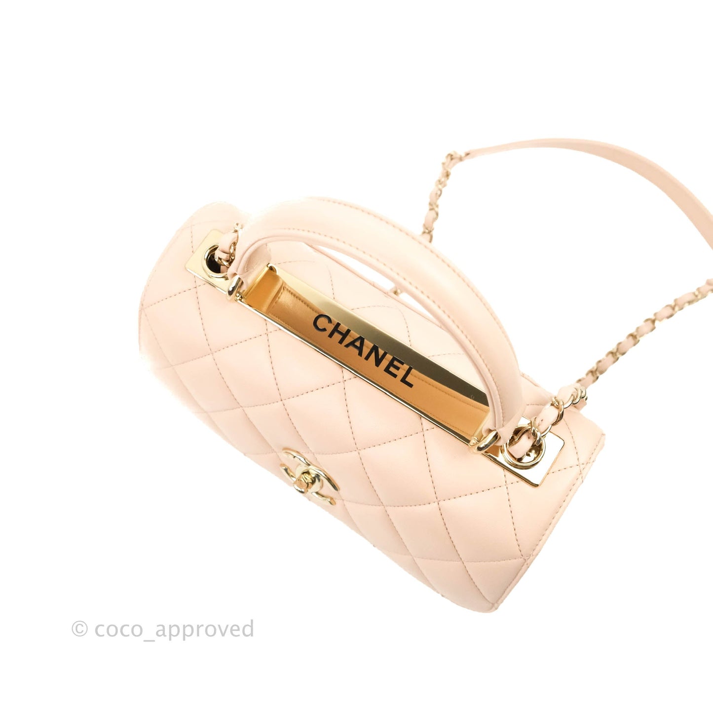 Chanel Small Trendy CC Light Pink Lambskin Gold Hardware
