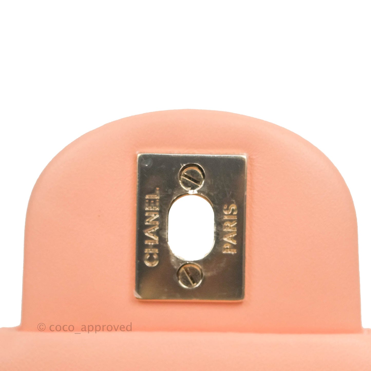 Chanel Quilted Mini Square Beige Pink Lambskin Gold Hardware