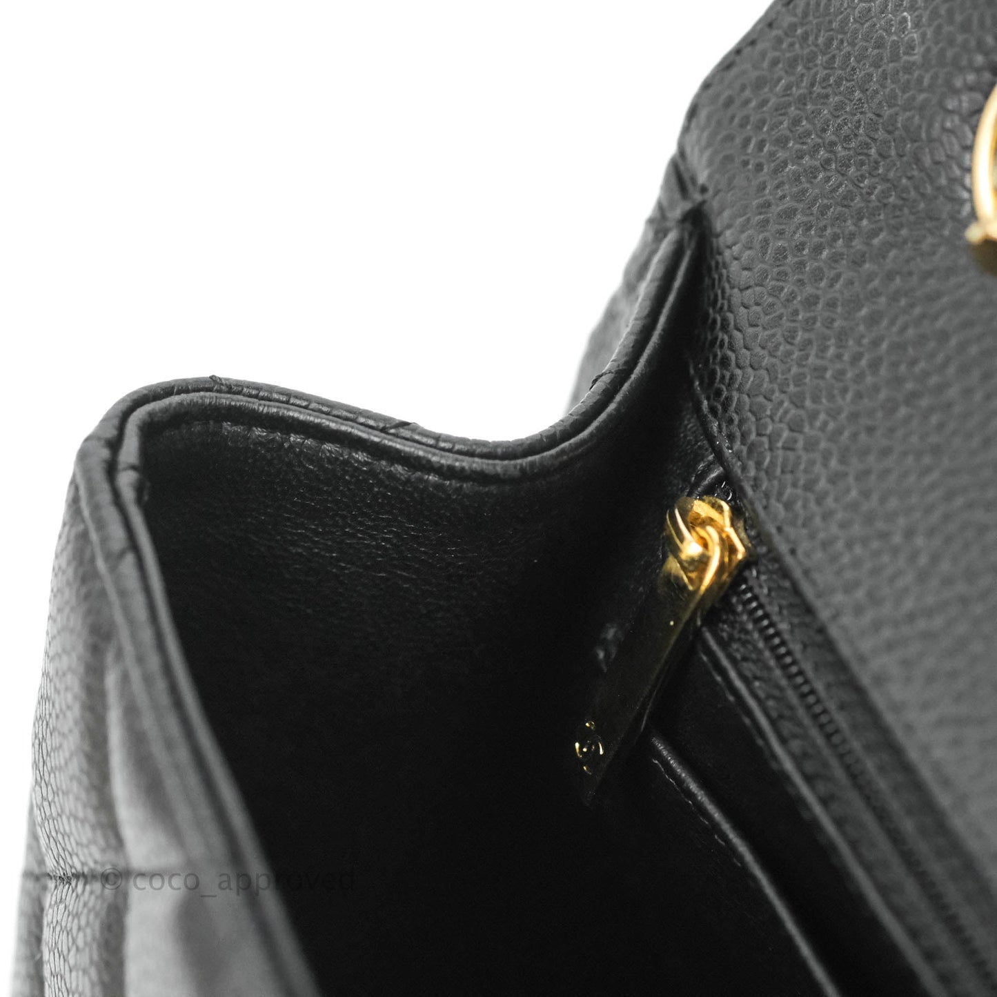Chanel Jumbo Single Flap Black Caviar Gold Hardware⁣⁣