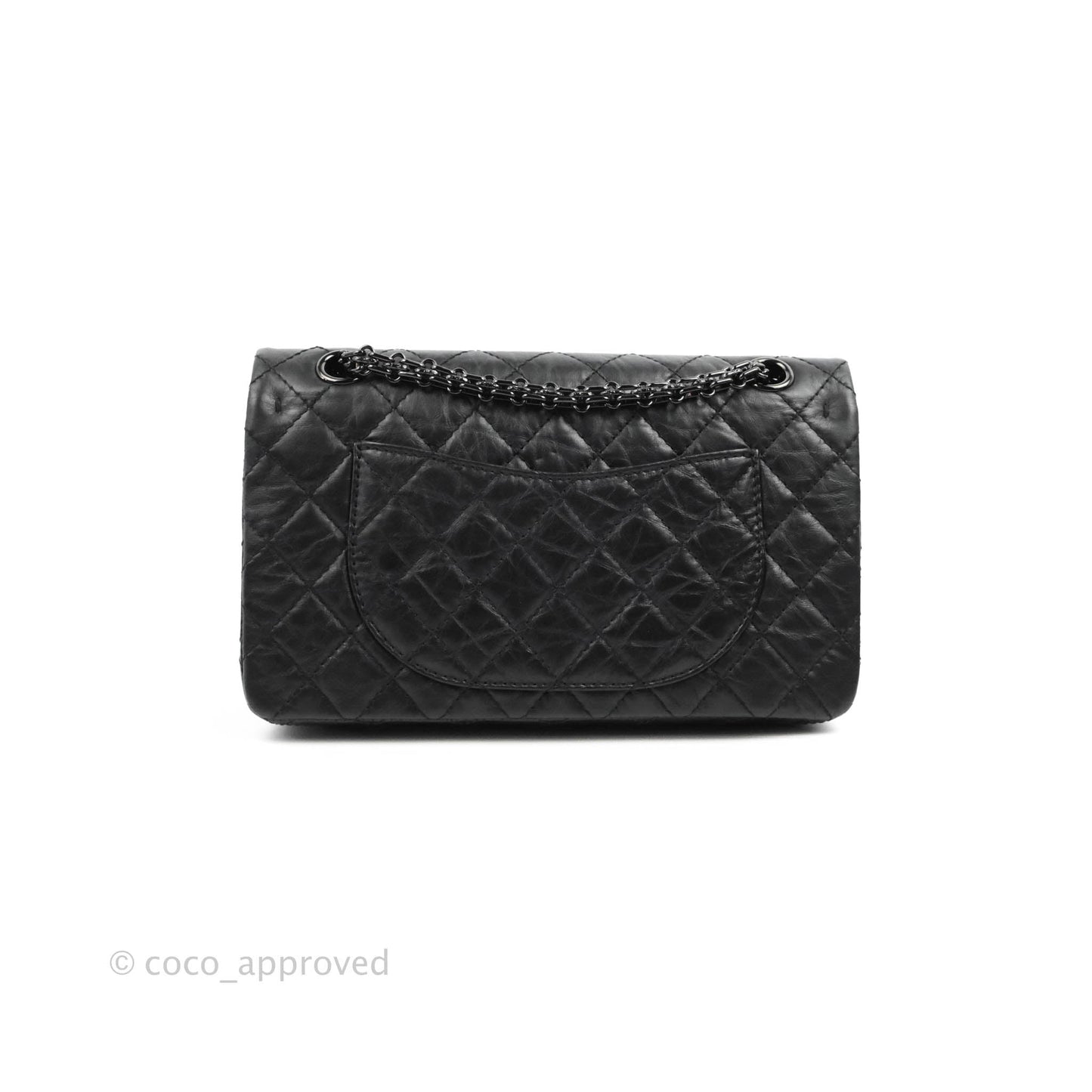 Chanel Reissue 225 Quilted Aged Calfskin So Black