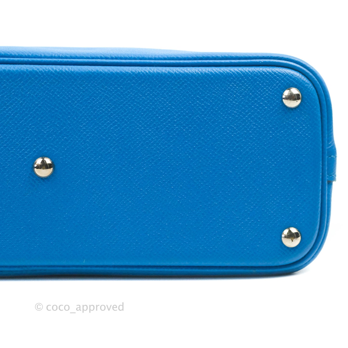 Hermès Bolide 27 Blue Epsom Silver Hardware