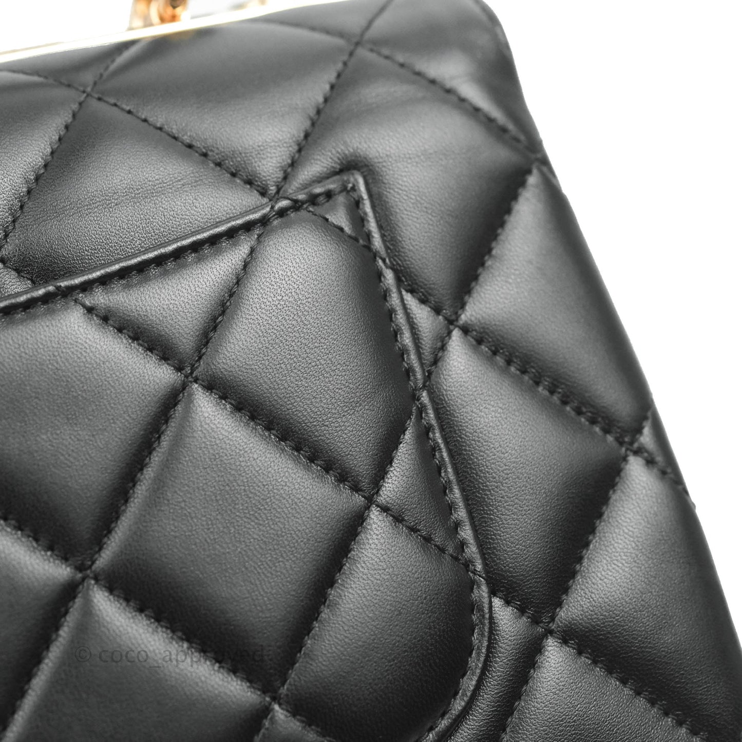 Chanel Trendy CC Small Black Lambskin Rose Gold Hardware