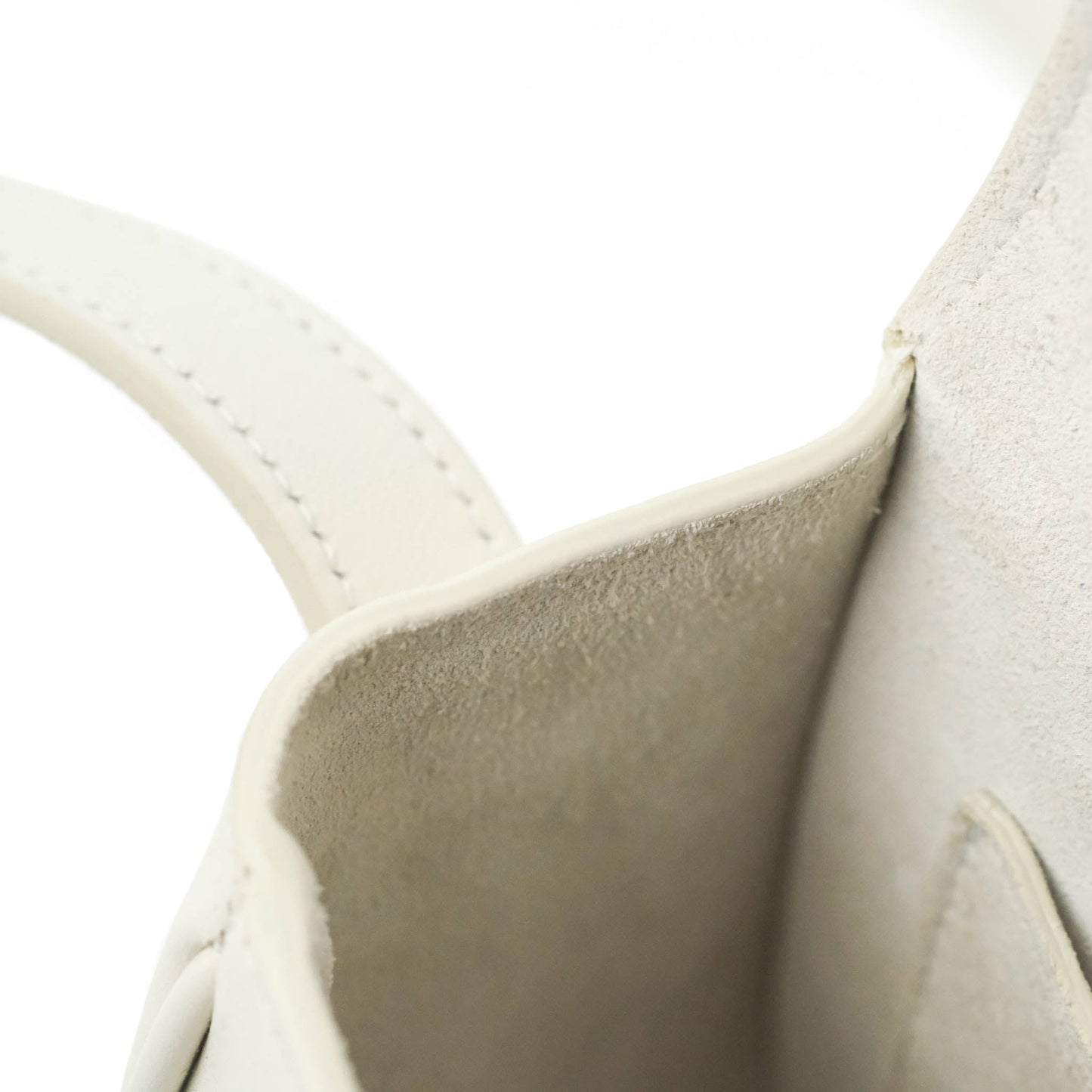 Celine Folco Cuir Triomphe White Smooth Calfskin