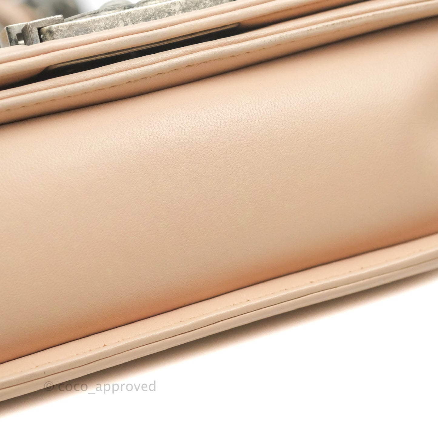 Chanel Boy Small Light Beige Pink Calfskin Ruthenium Hardware